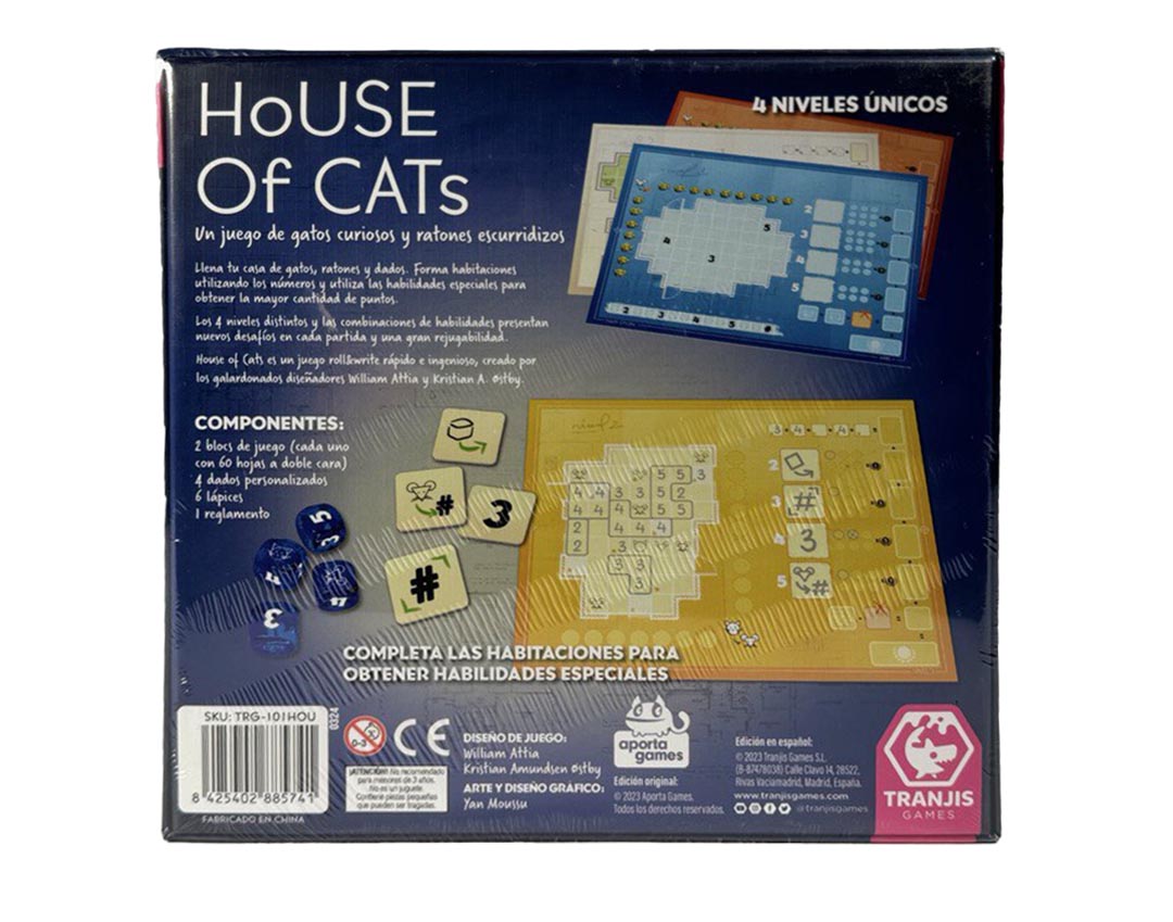 Juego Roll&Write House of CatsTranjis Games 2