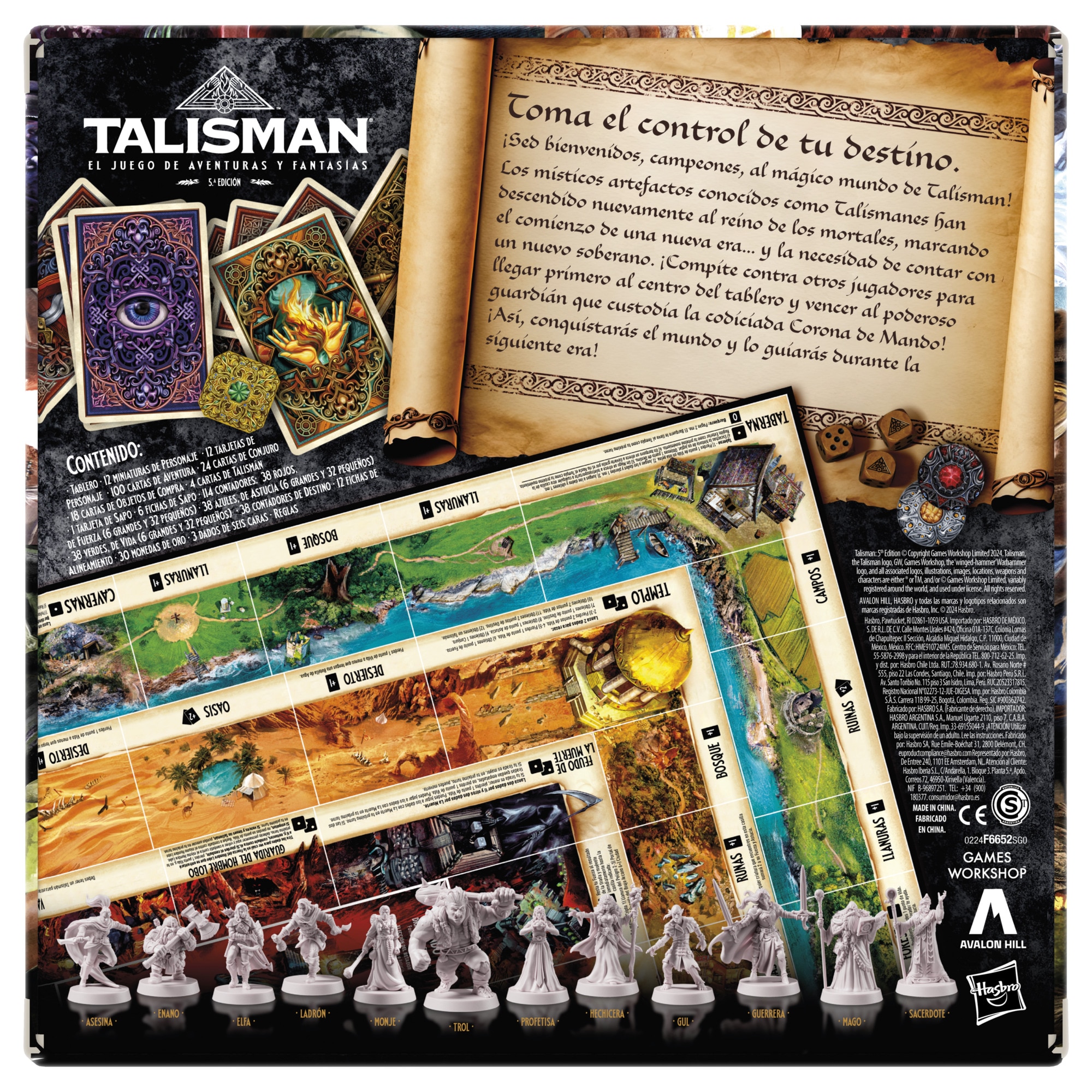 Juego de mesa Talisman: El juego de aventuras y fantasía 5ª Edición Hasbro 8