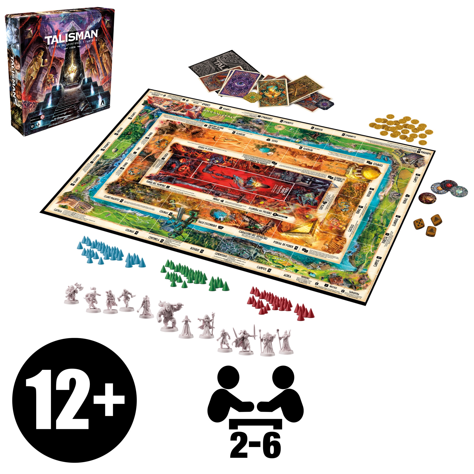 Juego de mesa Talisman: El juego de aventuras y fantasía 5ª Edición Hasbro 9