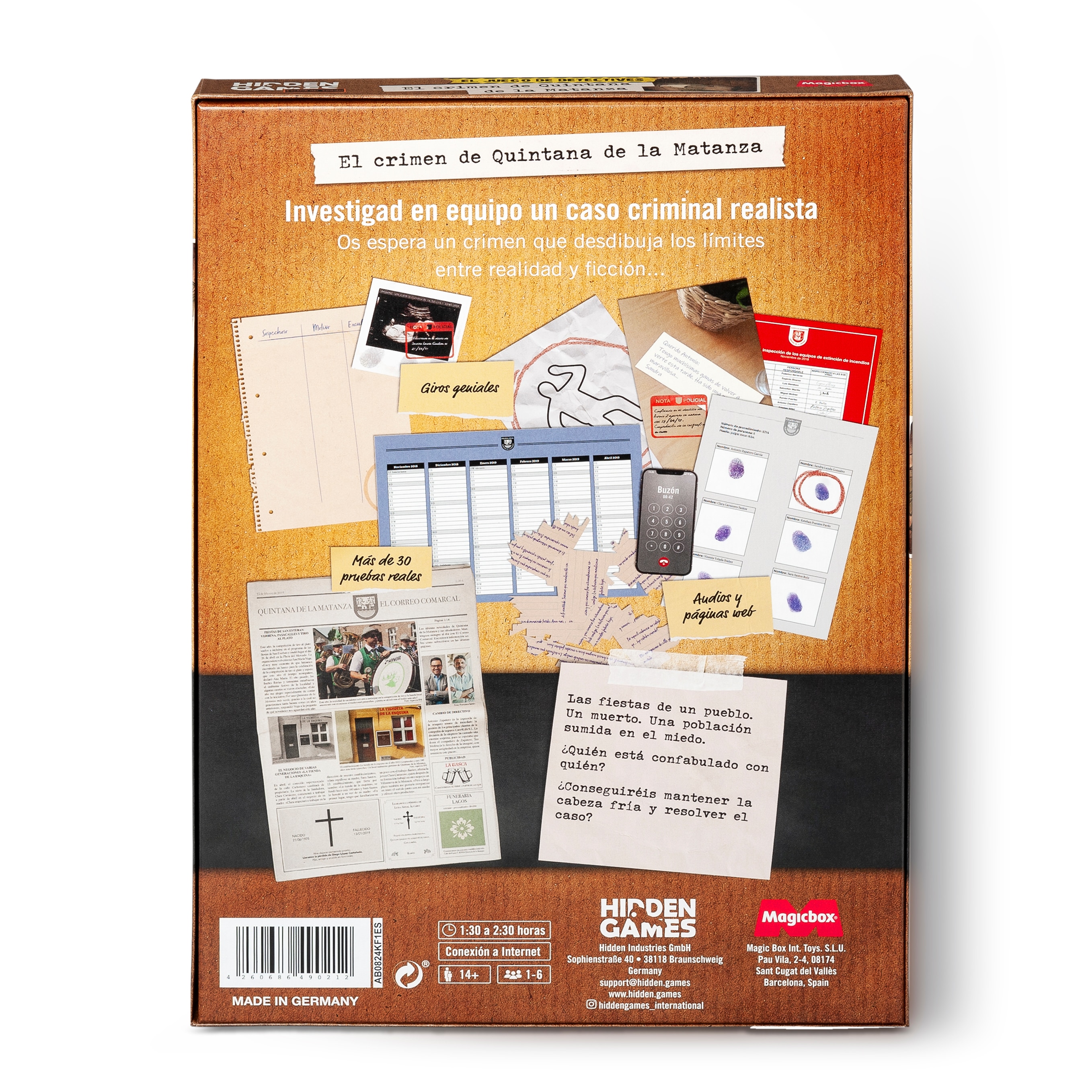 Juego de mesa El Crimen De Quintana De La Matanza Magic Box 3