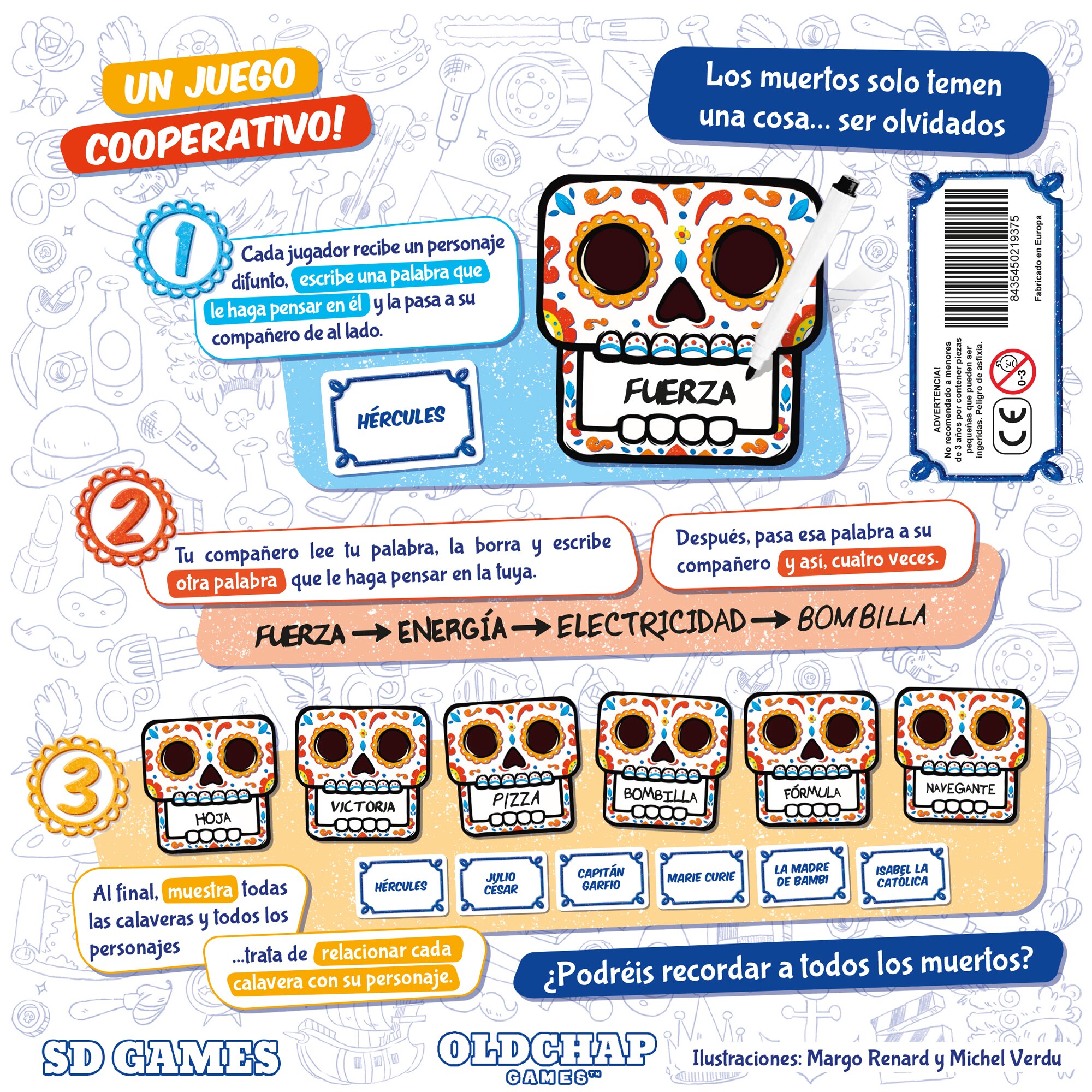 Juego de mesa Fiesta de los muertos SD Games 7