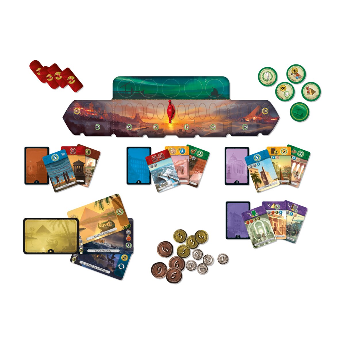Juego de Mesa 7 Wonders: Duel Repos Production Asmodee 2