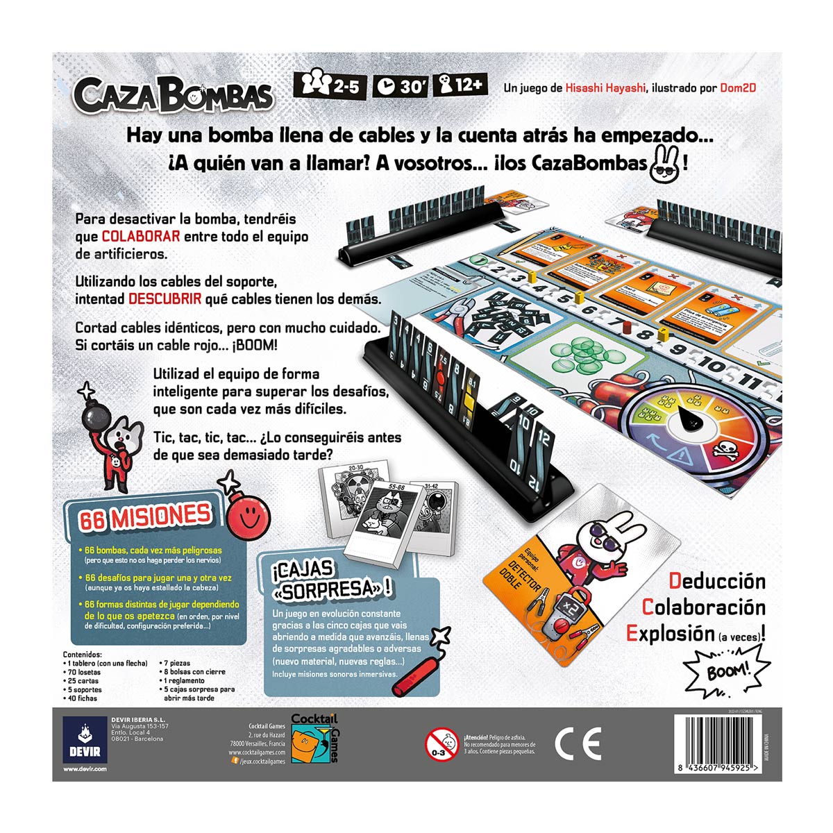 Juego de mesa Caza Bombas Devir 3
