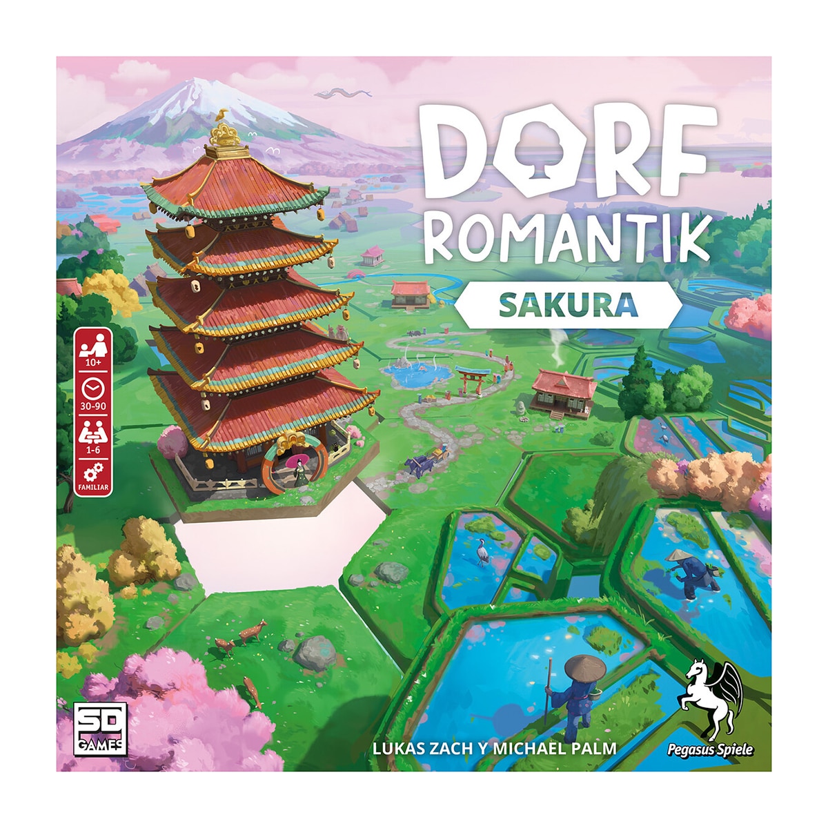 Juego de mesa Dorfromantik Sakura Juego de Losetas 2