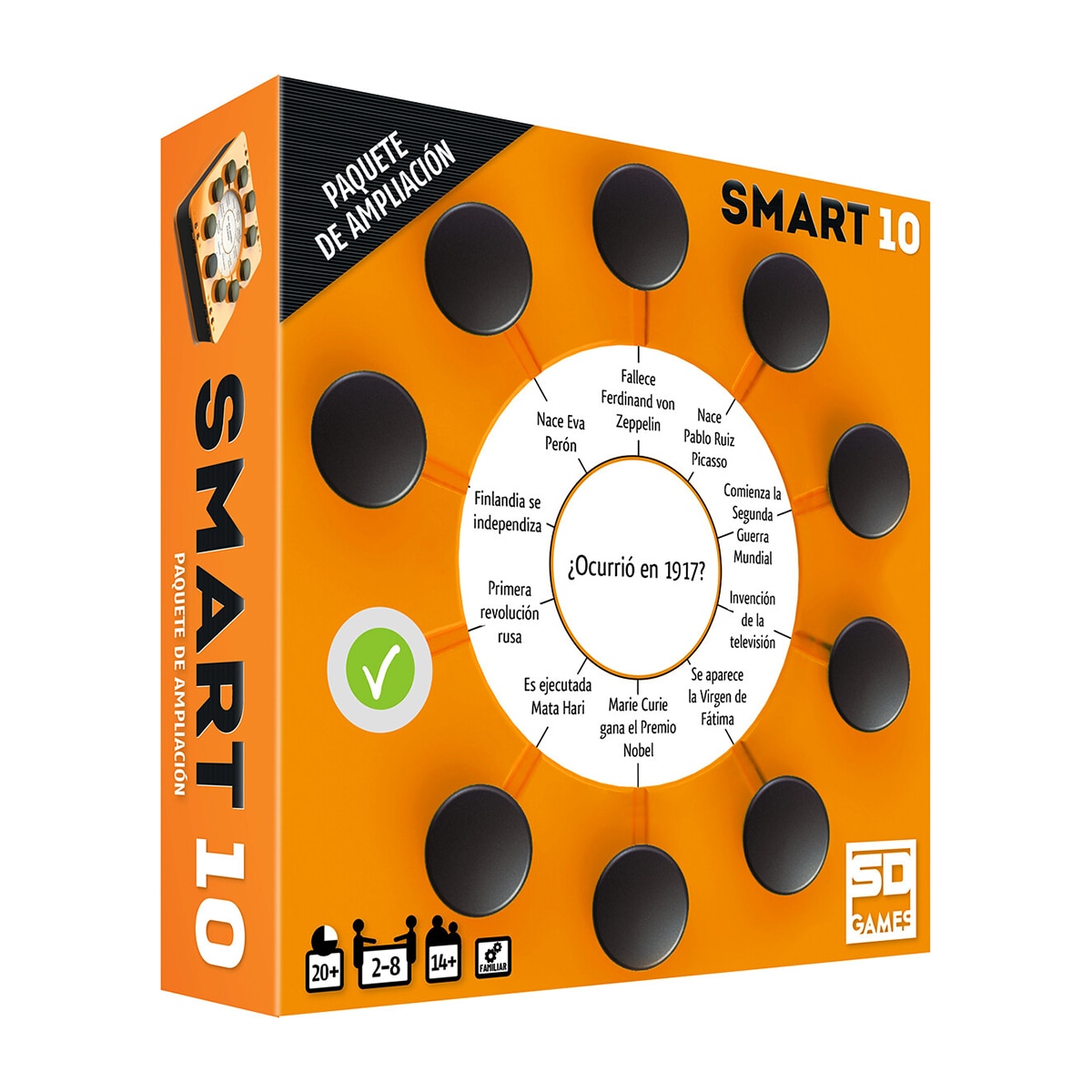 SD Games - Juego de mesa Smart 10 Expansión 1. 200 Preguntas Nuevas.