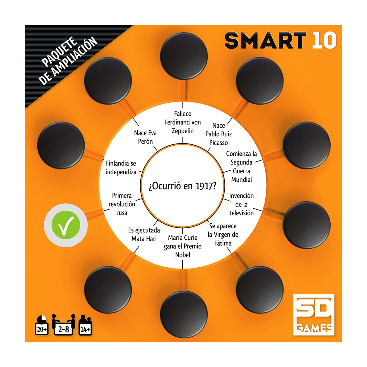 Juego de mesa Smart 10 Expansión 1. 200 Preguntas Nuevas 6