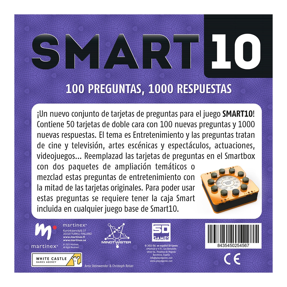 Juego de mesa Smart 10 Expansión 100 Preguntas Entretenimiento 7