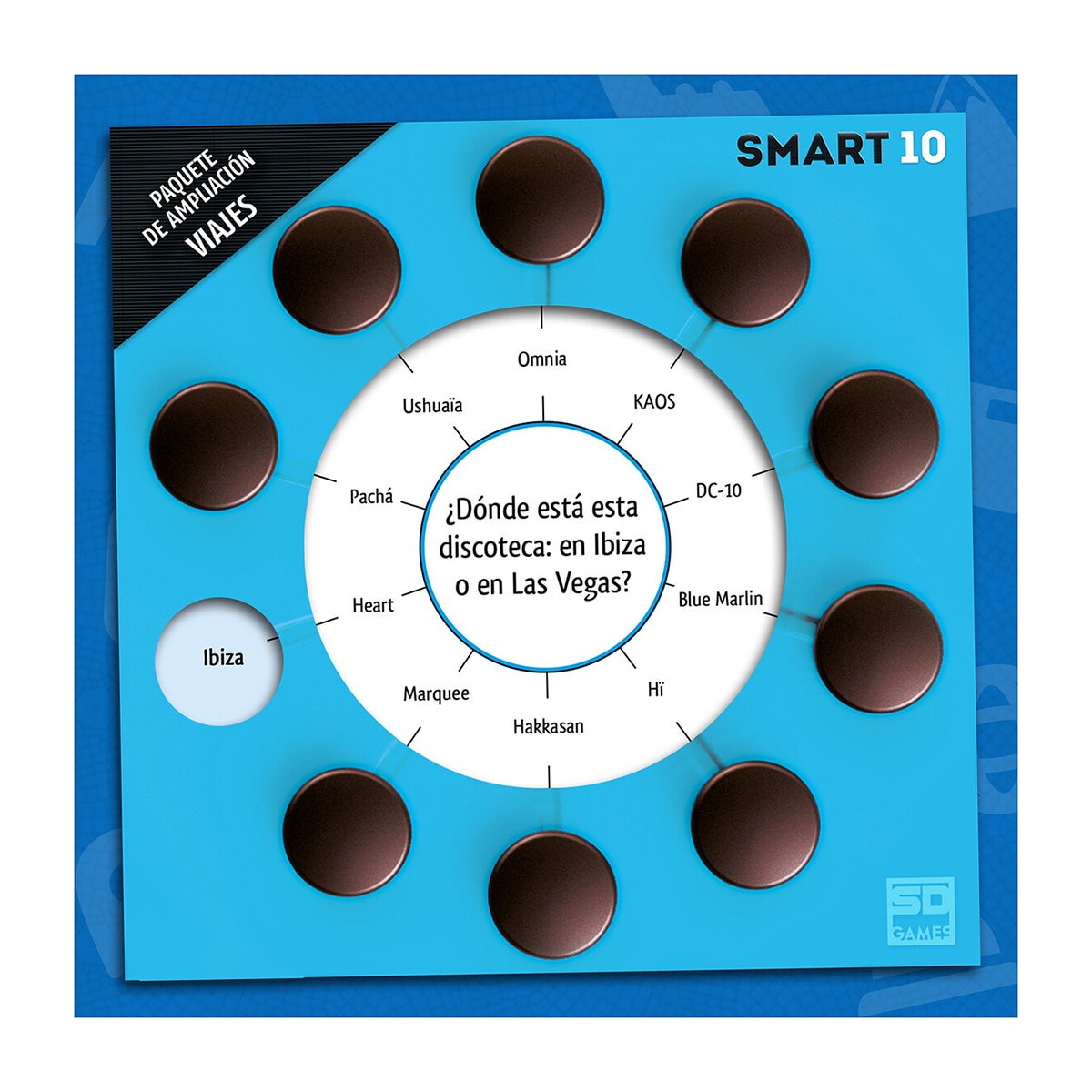 Juego de mesa Smart 10 Viajes Preguntas de Viajes 2