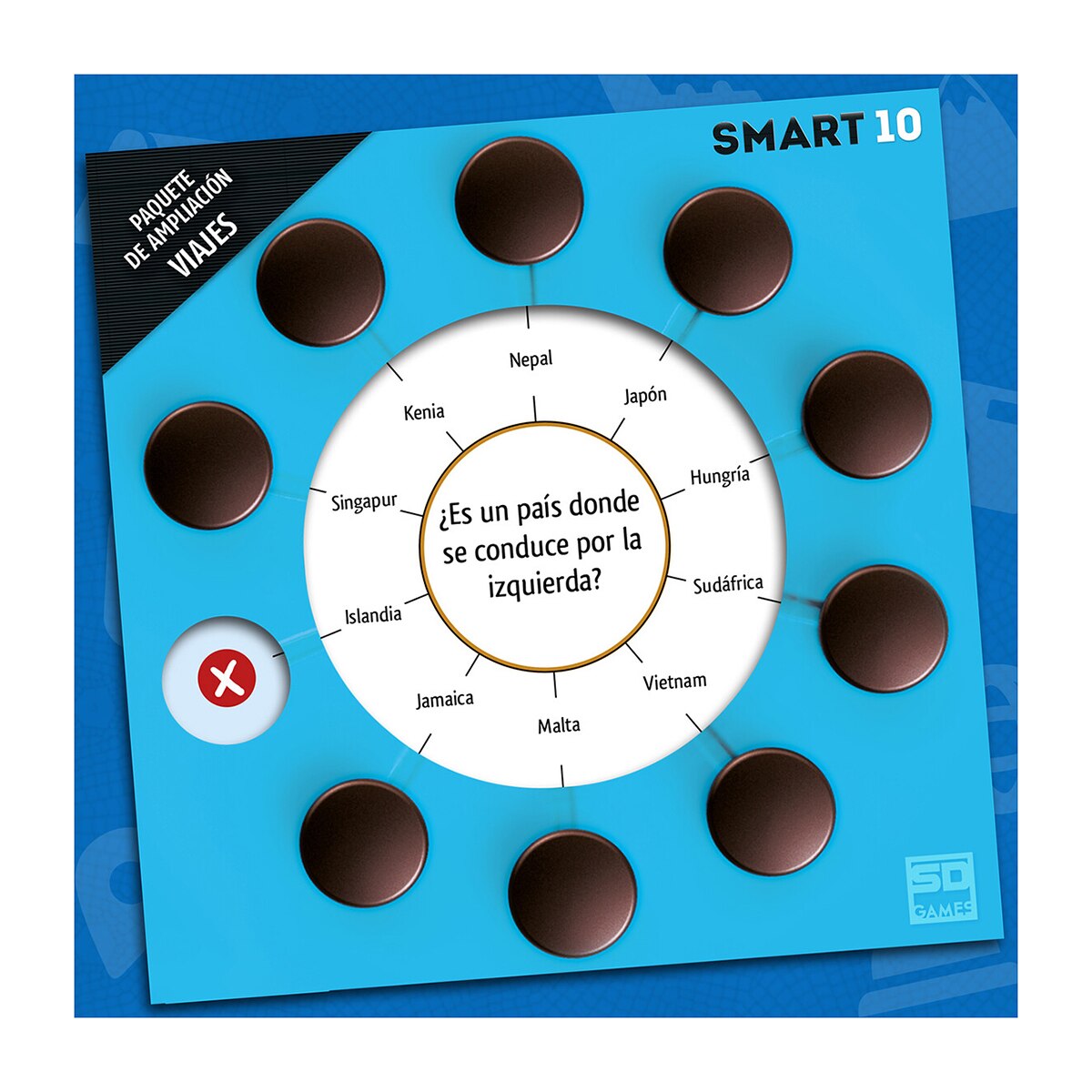 Juego de mesa Smart 10 Viajes Preguntas de Viajes 3