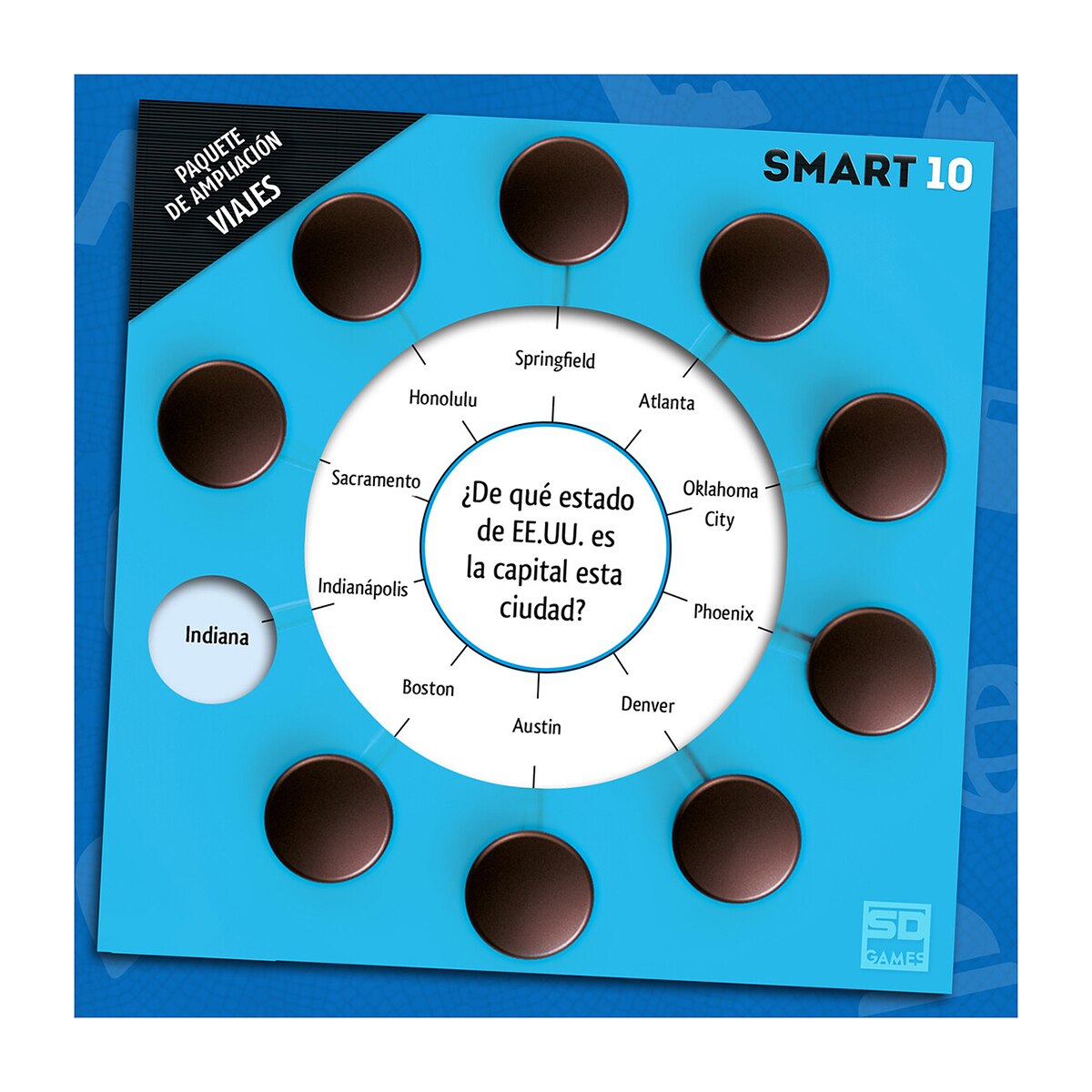 Juego de mesa Smart 10 Viajes Preguntas de Viajes 4