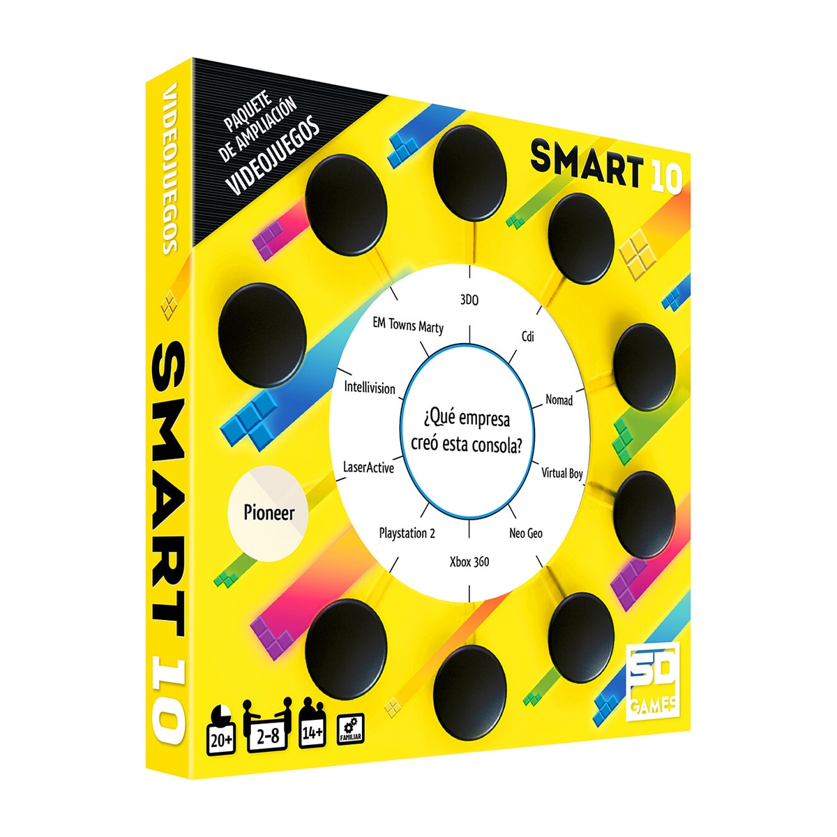 SD Games - Juego de mesa Smart 10Preguntas de Videojuegos.