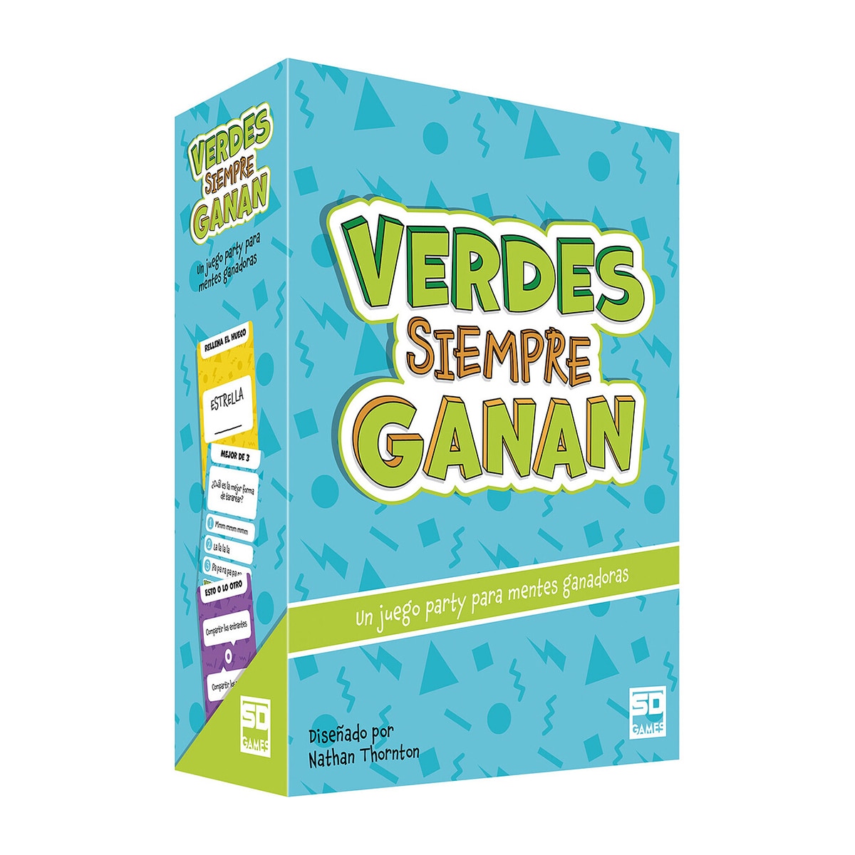 SD Games - Juego de mesa Verdes Siempre Ganan Responde lo Más Fácil Posible.