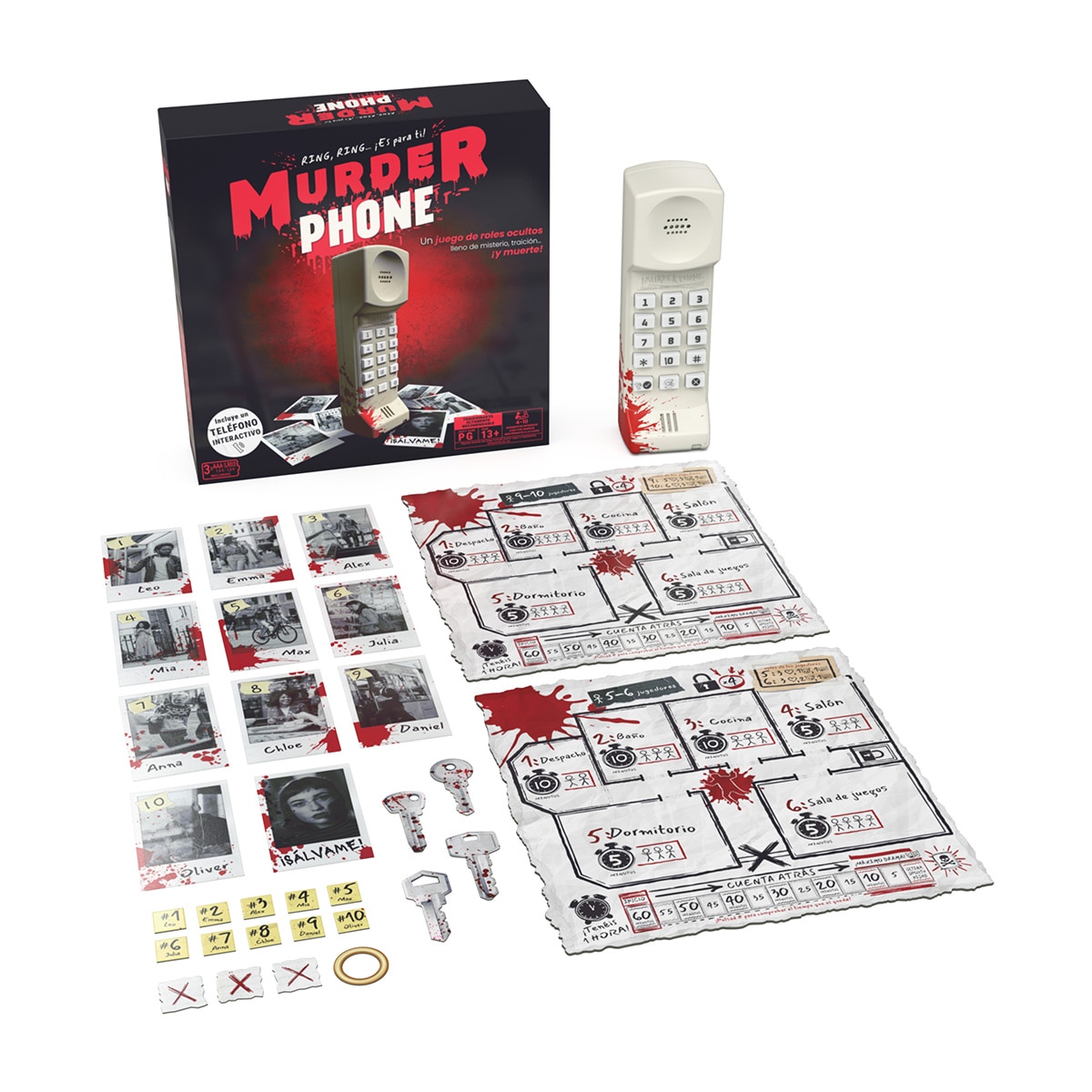 Juego de Mesa Murder Phone Spin Master 2