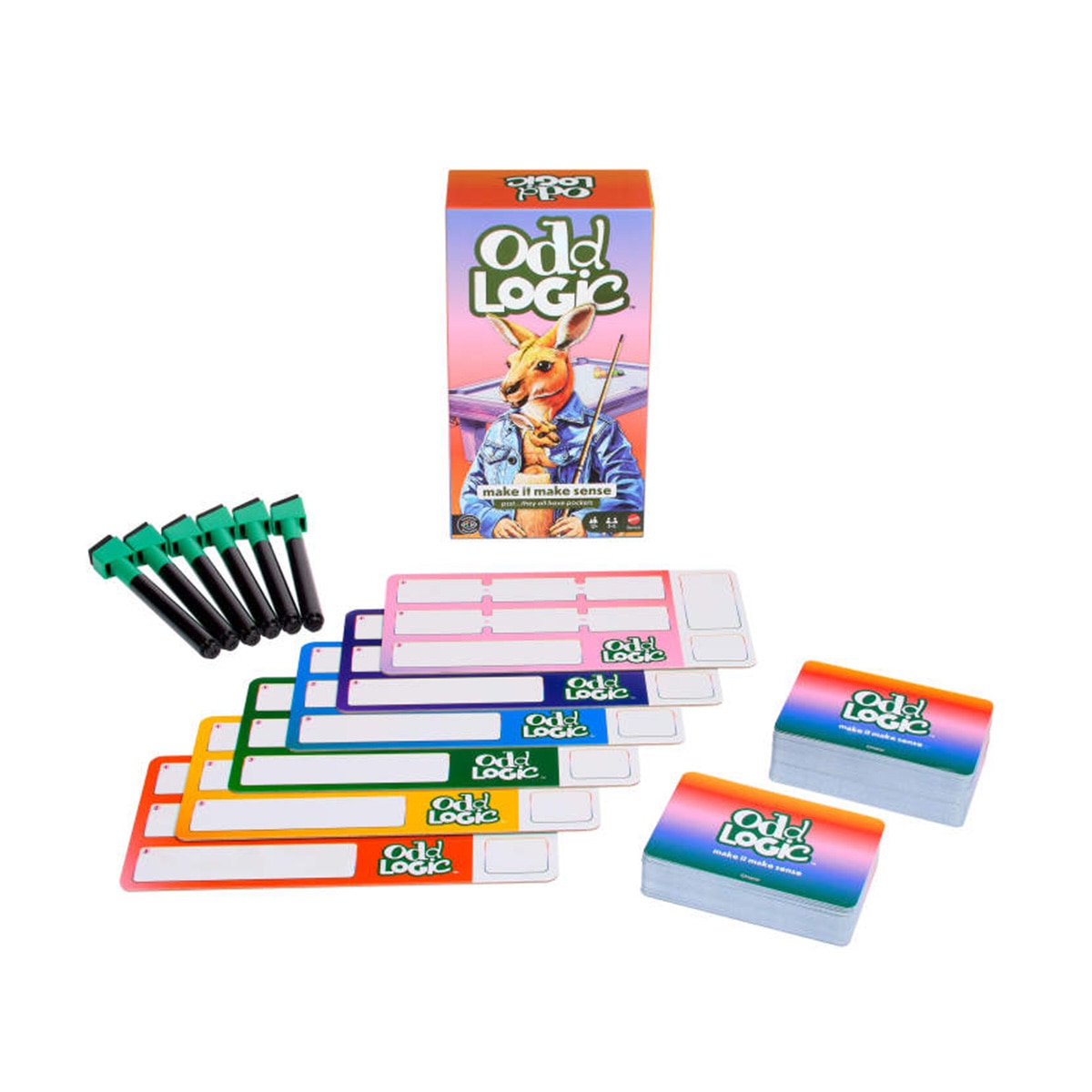 Imagen 0 de Juego de mesa familiar Odd Logic 3-6 jugadores desde 10 años ideal para fiestas y noches de juegos Mattel Games
