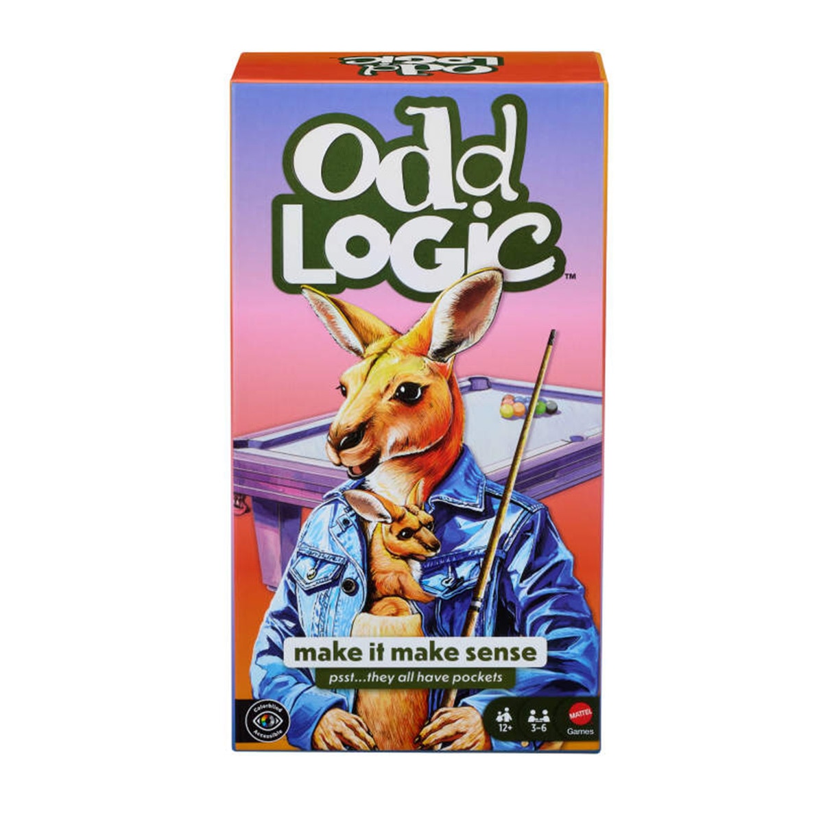 Juego de mesa familiar Odd Logic 3-6 jugadores desde 10 años ideal para fiestas y noches de juegos Mattel Games 7