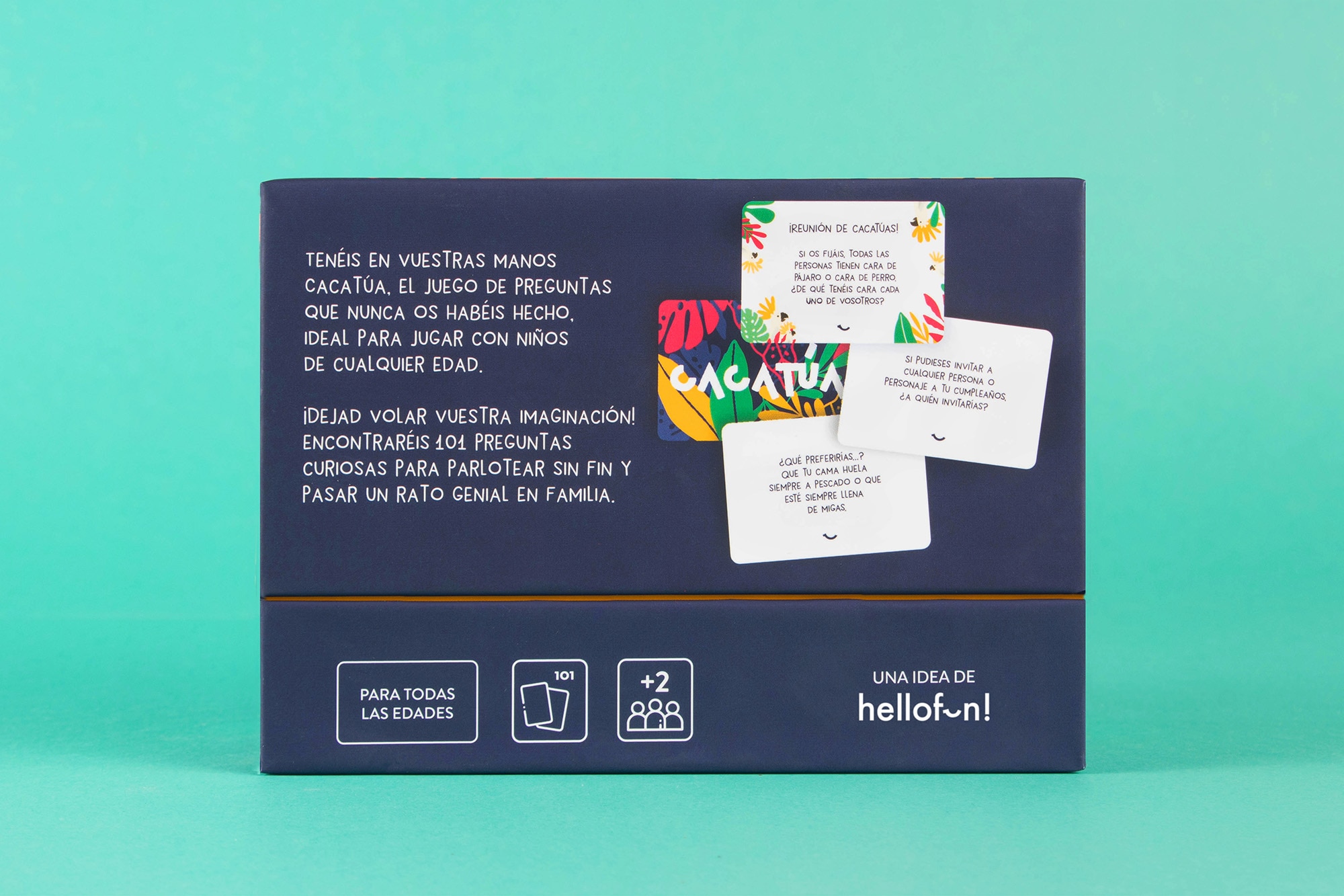 Juego de cartas Cacatúa Hellofun 2