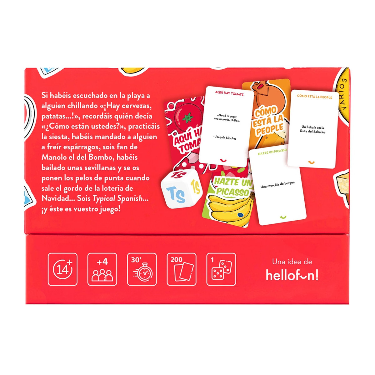 Juego de cartas Typical Spanish  Hellofun 3