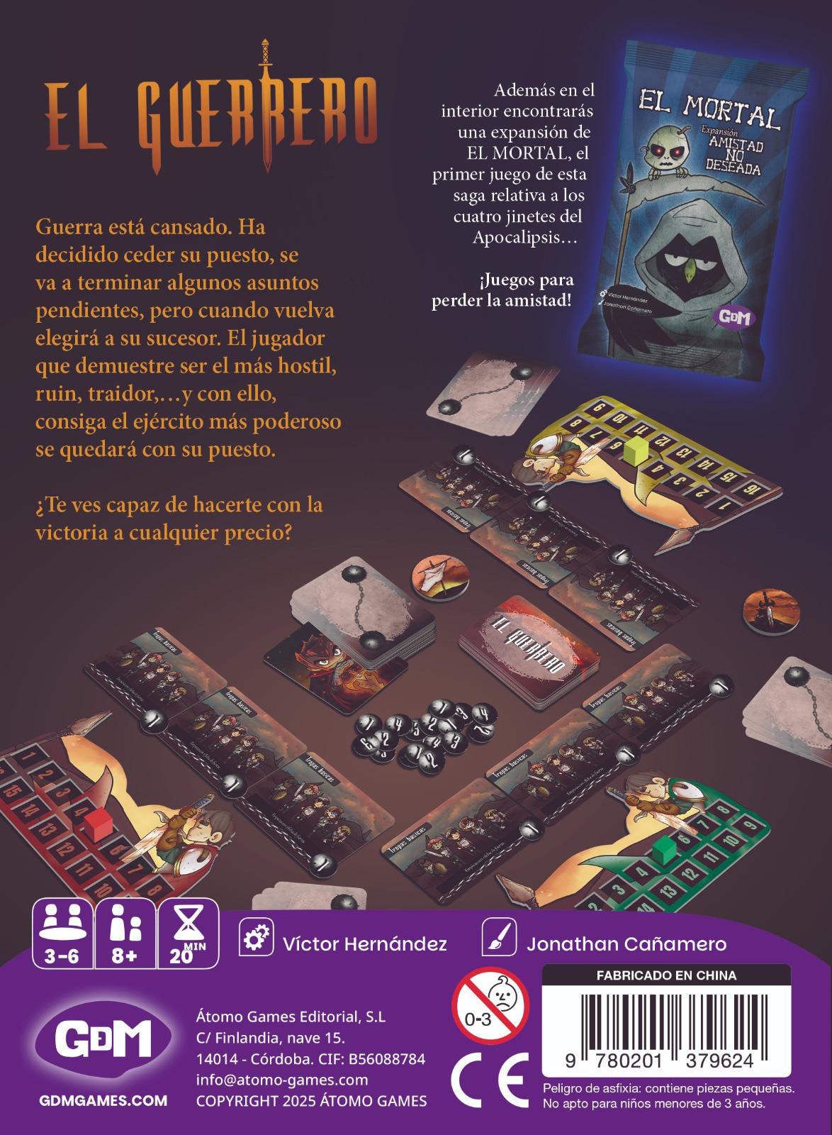 Juego de cartas El Guerrero GDM 2