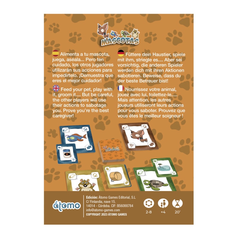 Juego de cartas Mascotas GDM 3