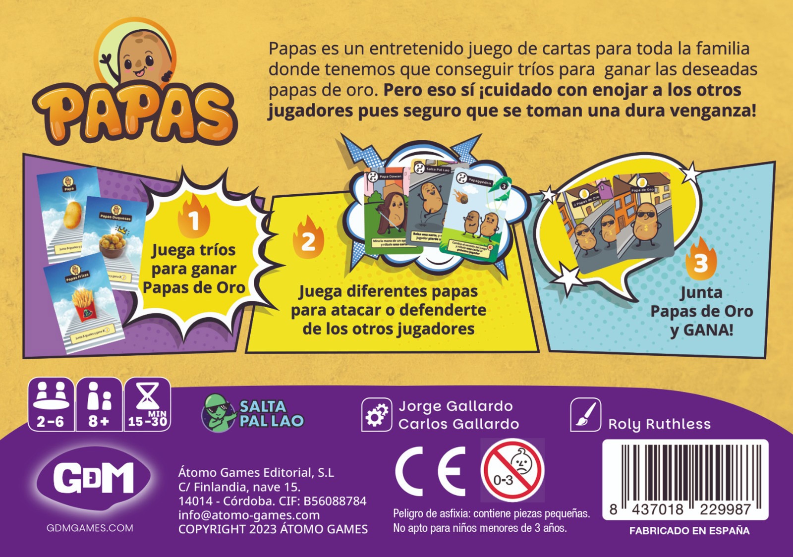 Juego de cartas GDM 3