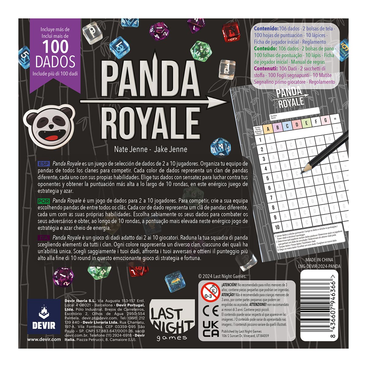 Juego de mesa Panda Royale Devir 3