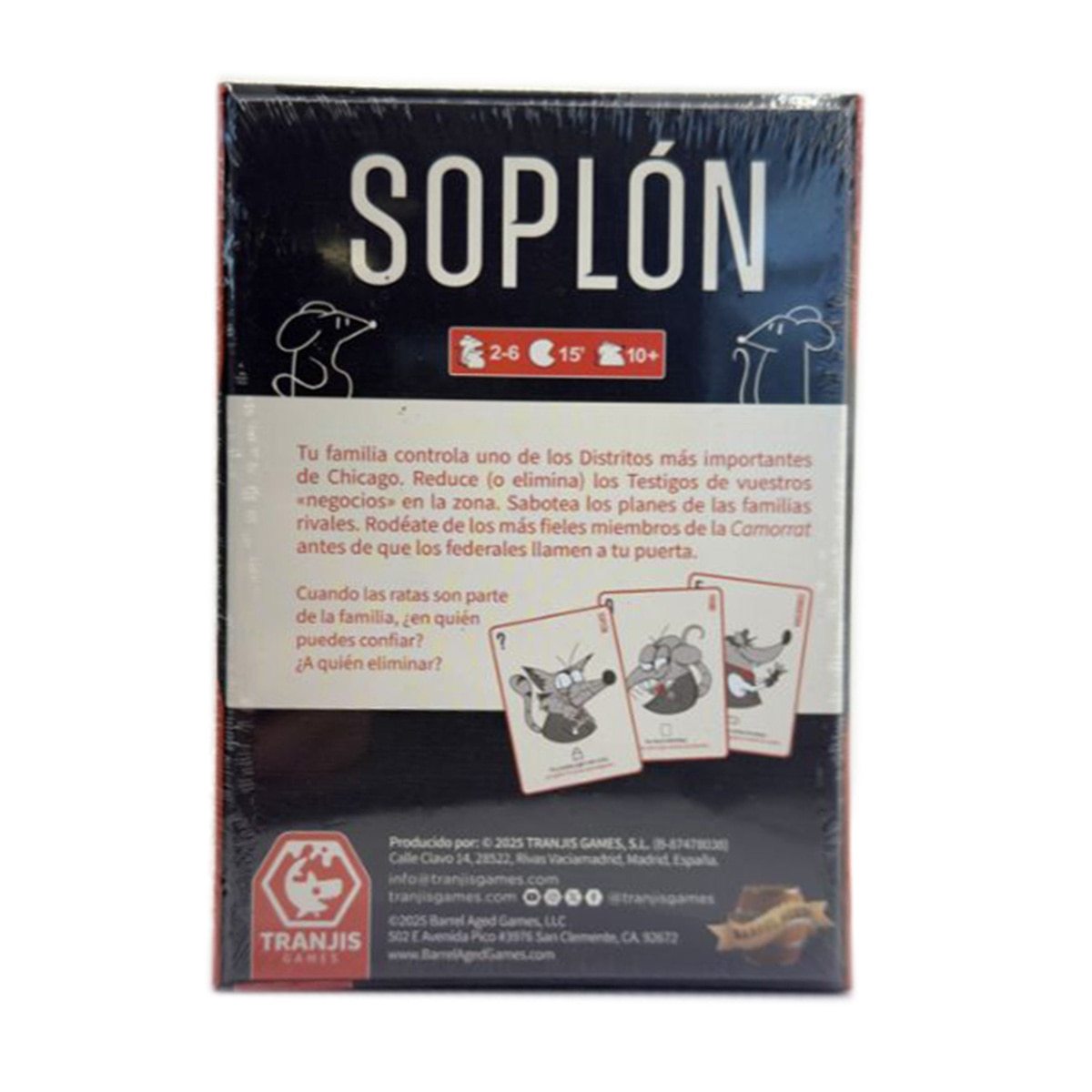 Juego de cartas Soplón Tranjis Games 2