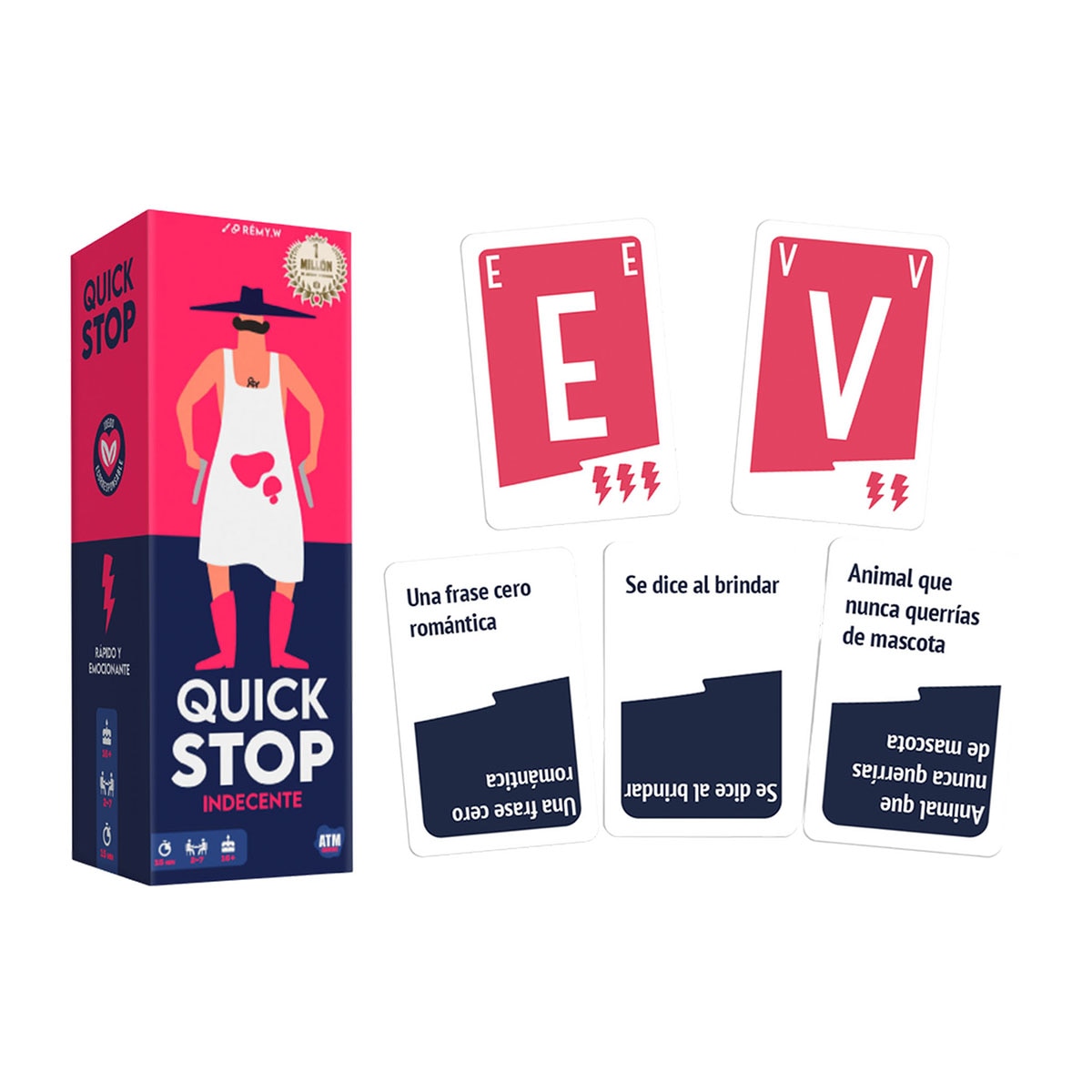 Juego de mesa Quick Stop Indecente 2