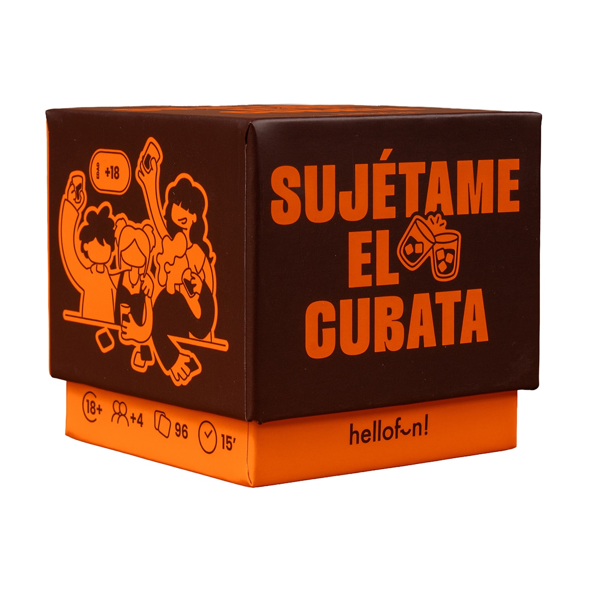 Hellofun - Juego de cartas Sujétame el cubata Hellofun.
