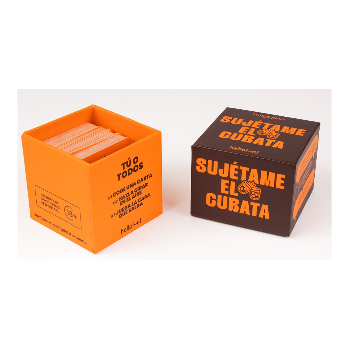 Juego de cartas Sujétame el cubata Hellofun 2
