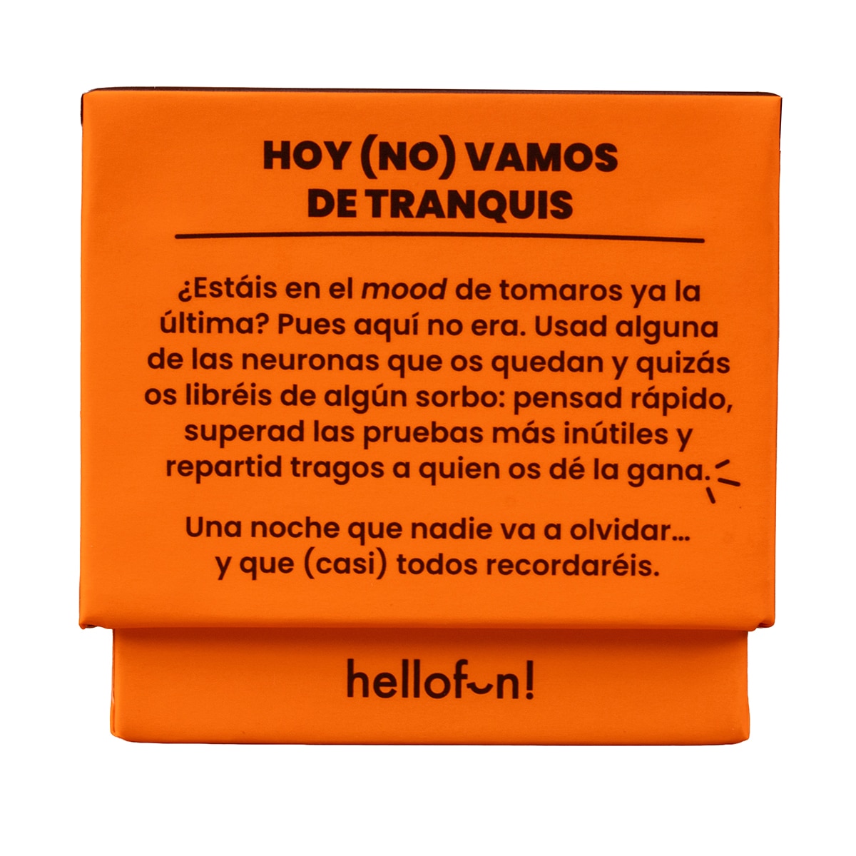 Juego de cartas Sujétame el cubata Hellofun 6
