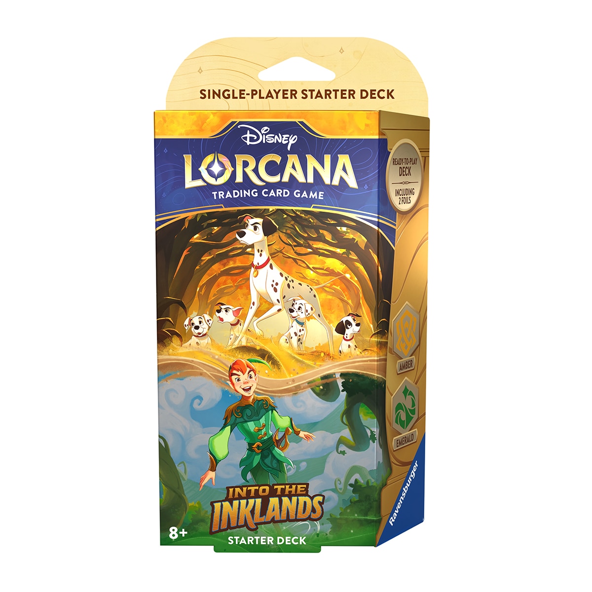 Disney Lorcana - Cartas Coleccionables Into the Inklands Amber & Emerald Starter Deck A Disney Lorcana.