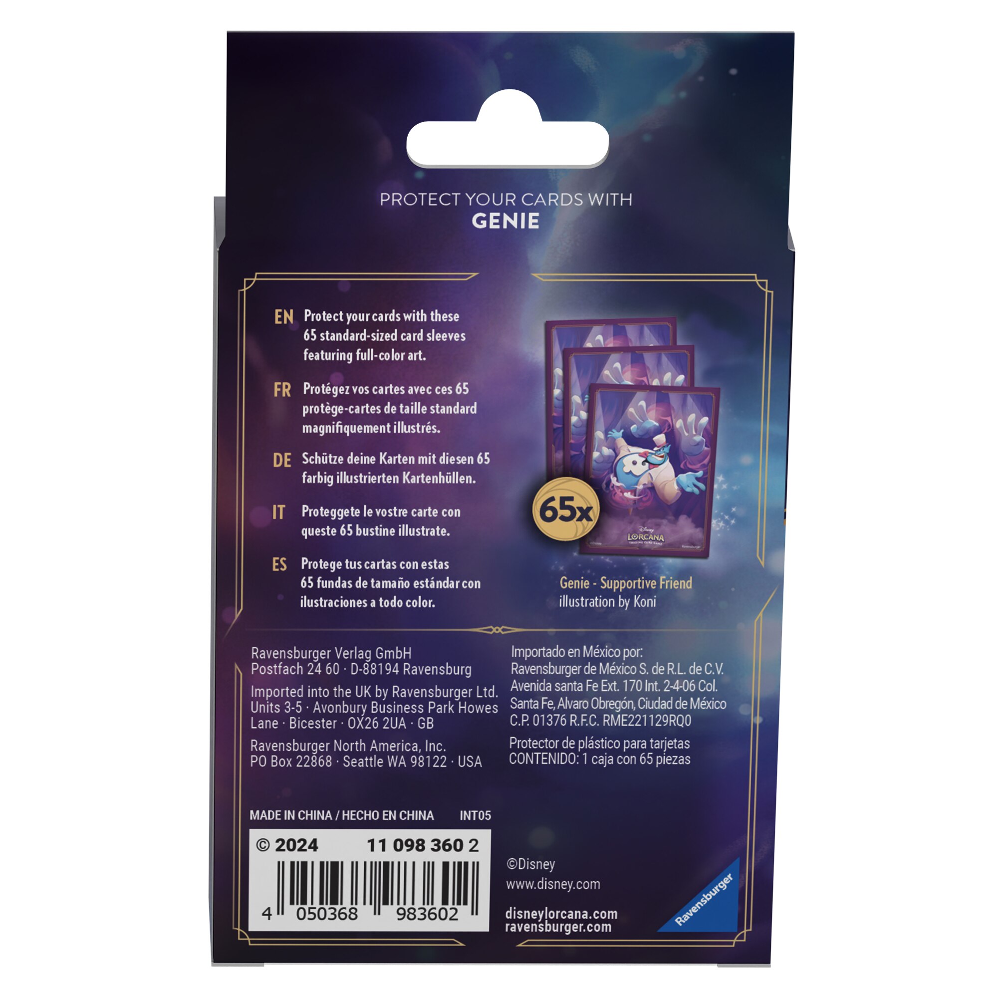 Cartas coleccionables Ursula's Return Card Sleeves A Genie Disney Lorcana 3