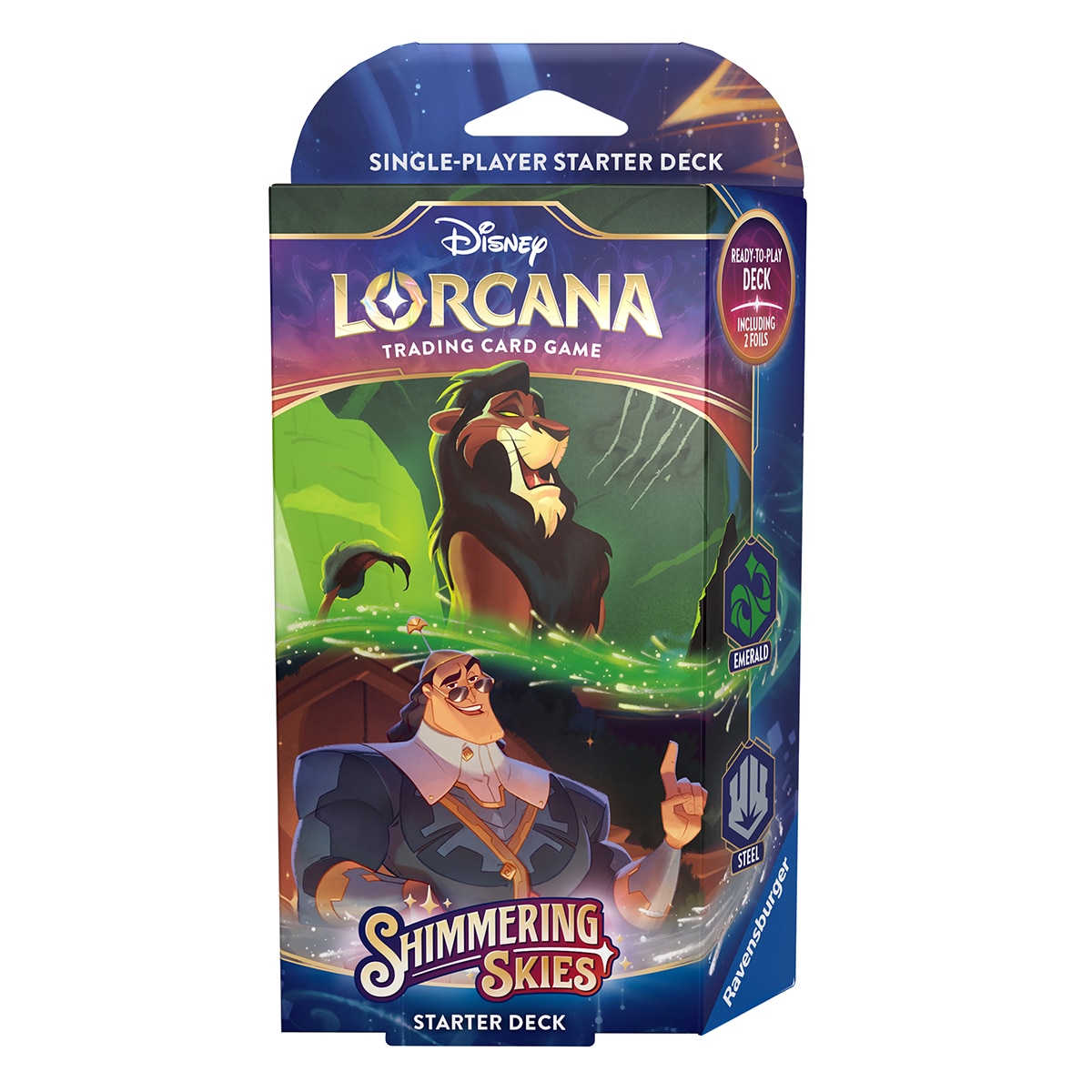 Disney Lorcana - Cartas coleccionables Chapter 5: Shimmering Skies Starter DeckS A-B Disney Lorcana modelos surtidos.