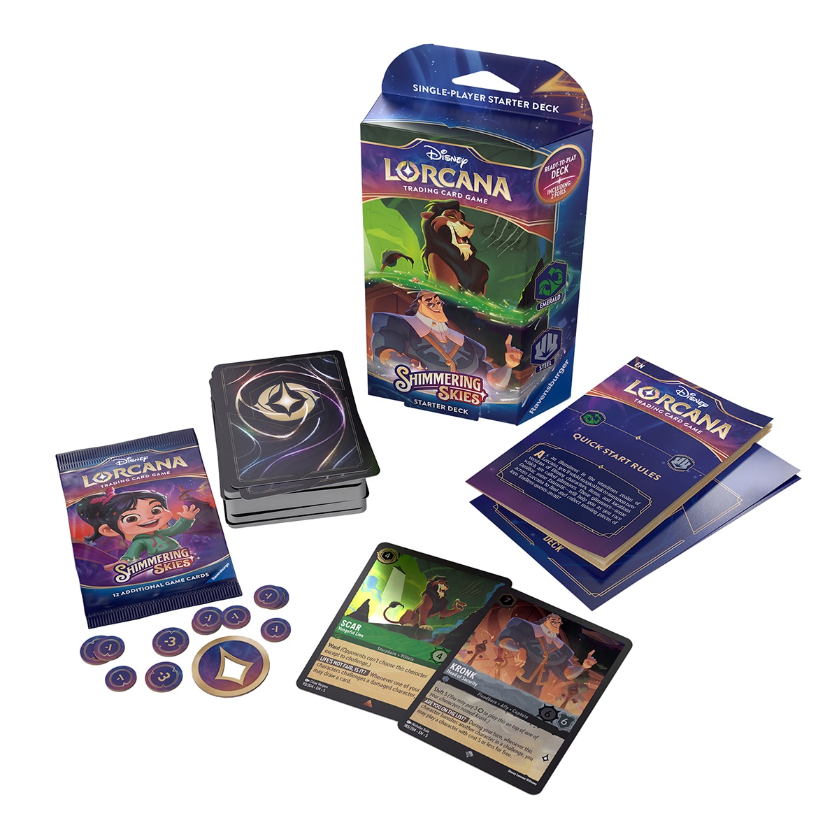 Cartas coleccionables Chapter 5: Shimmering Skies Starter DeckS A/B Disney Lorcana modelos surtidos 2