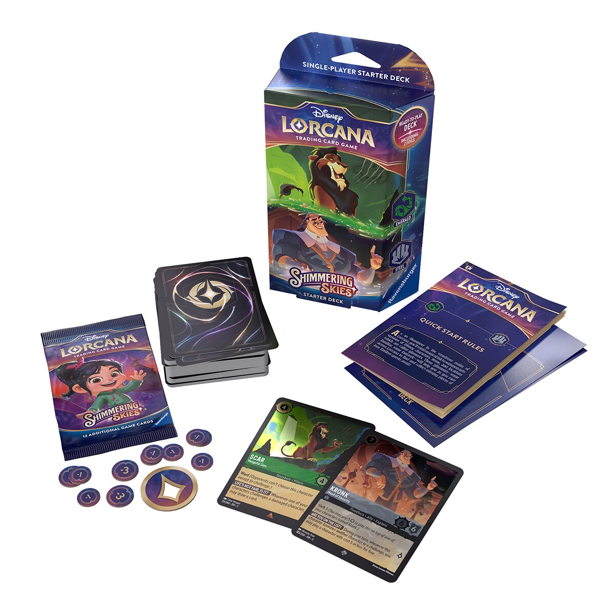 Cartas coleccionables Chapter 5: Shimmering Skies Starter DeckS A/B Disney Lorcana modelos surtidos 2