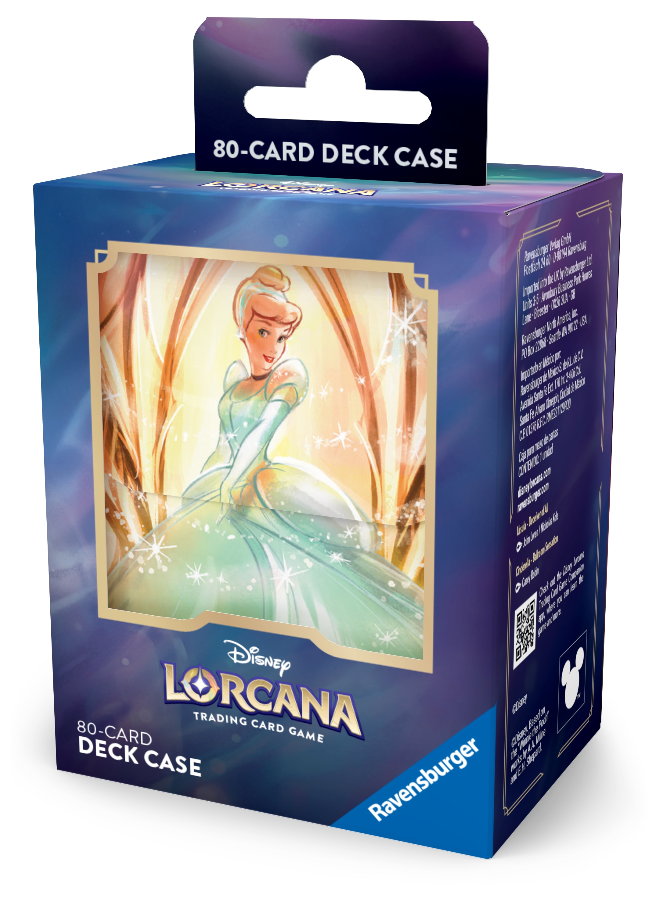 Caja para mazo de cartas Disney Lorcana Set 7: Deck Case A - Cinderella - Ballroom Sensation Ench. 5