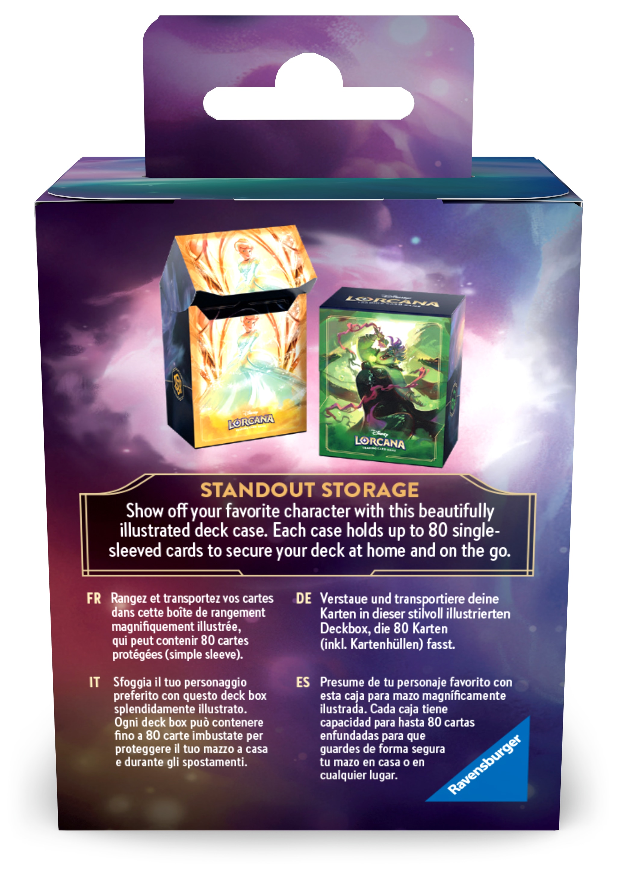 Caja para mazo de cartas Disney Lorcana Set 7: Deck Case A - Cinderella - Ballroom Sensation Ench. 6