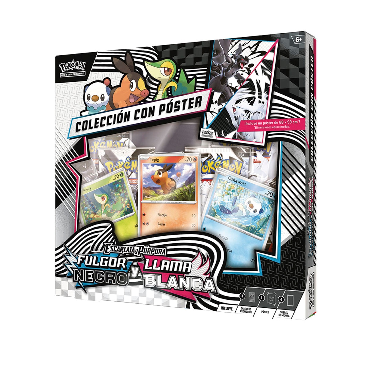 BANDAI – Carta coleccionable Caja Colección con Poster Pokemon Bandai.