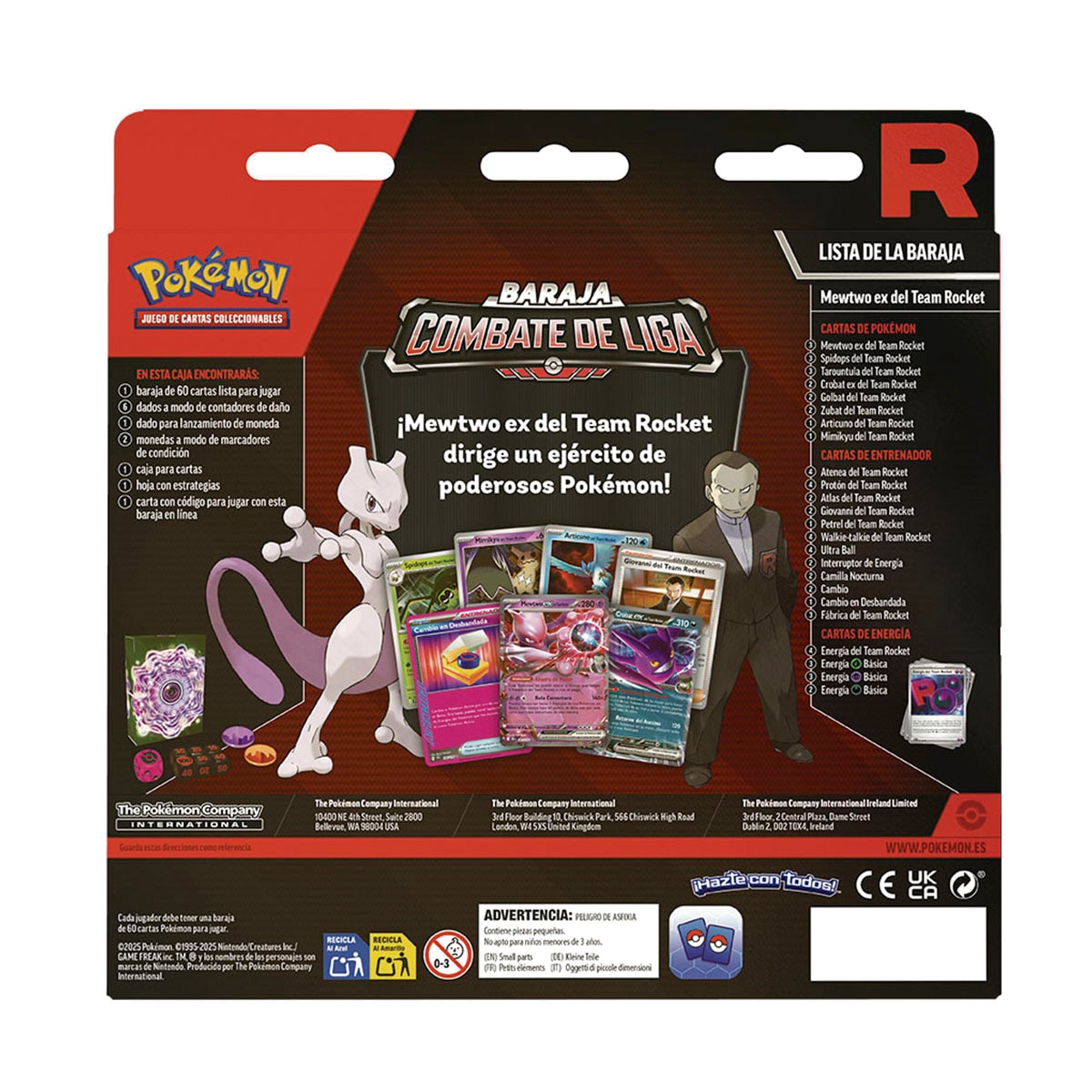 Cartas Pokémon JCC: Baraja Combate de Liga 2