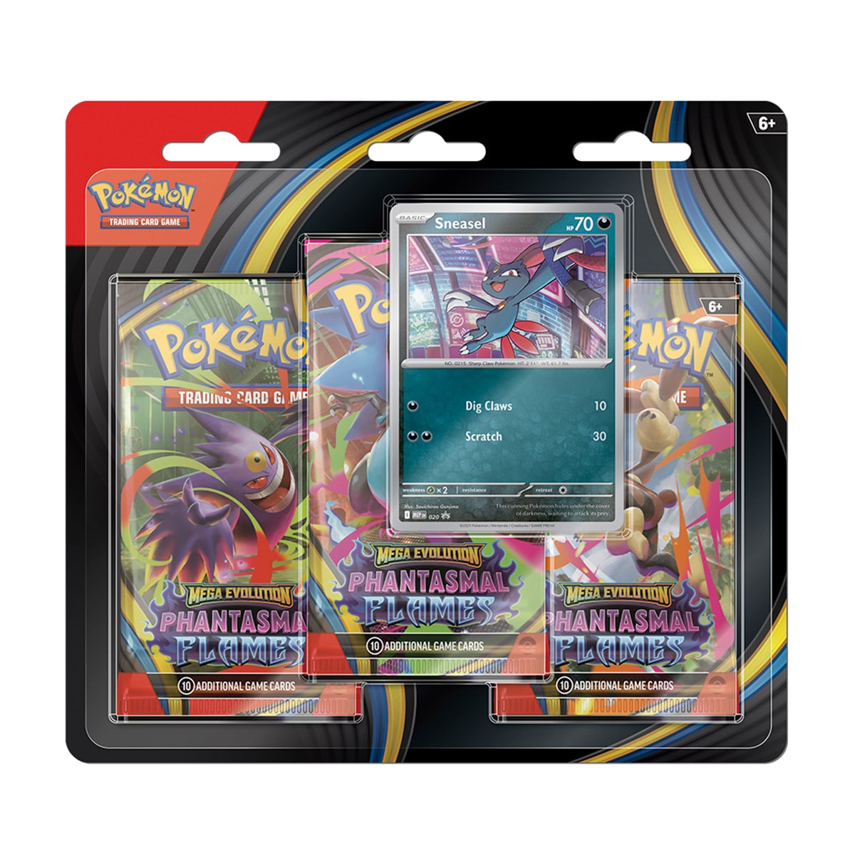 Pack Cartas Pokémon Scarlet & Violet: Mega Phantasmal Flames 3X - The Pokémon Company 3