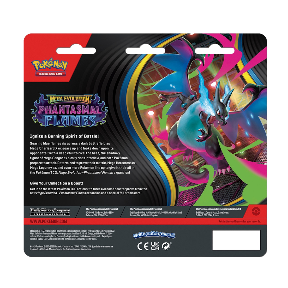 Pack Cartas Pokémon Scarlet & Violet: Mega Phantasmal Flames 3X - The Pokémon Company 4