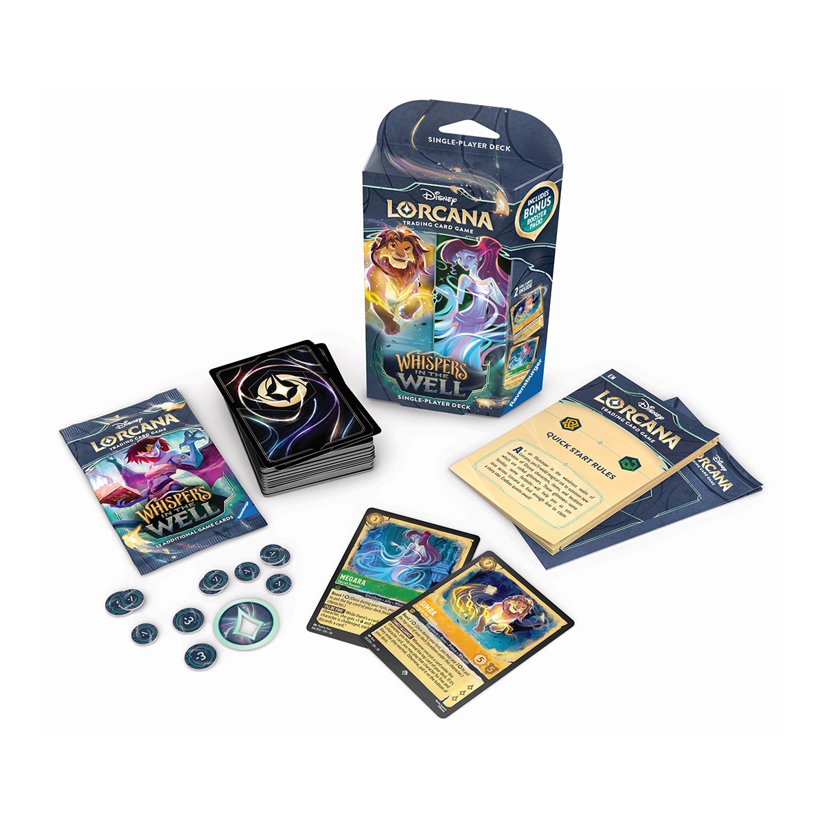 Juego de cartas coleccionable 10 Starter Deck Disney Lorcana Ravensburger modelos surtidos 2