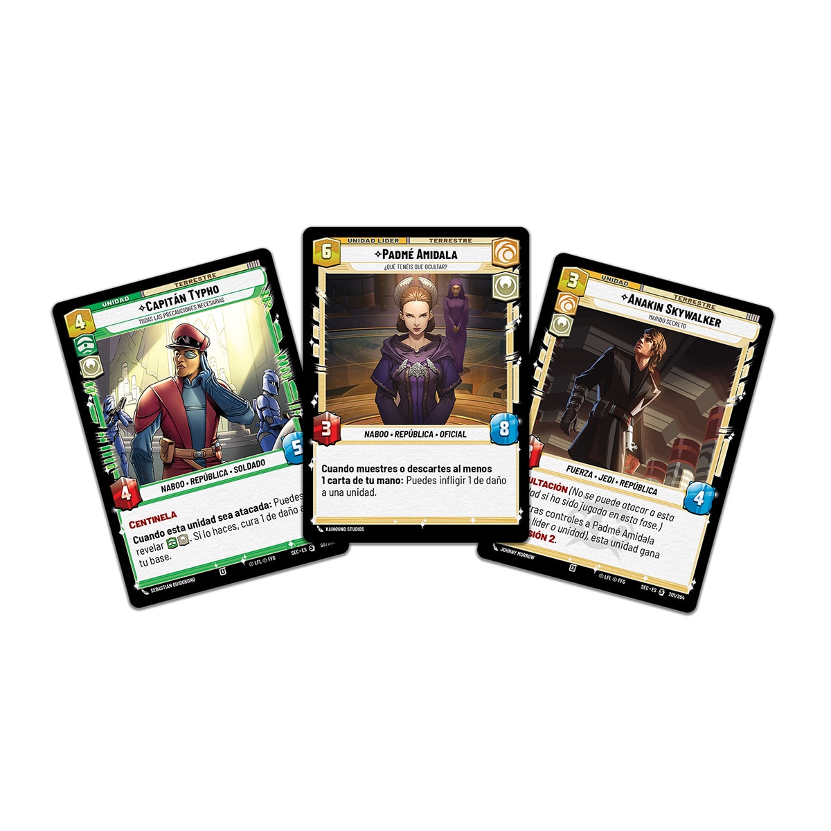 Juego de Mesa Star Wars Unlimited Secretos del Poder Padmé Amidala Asmodee 3