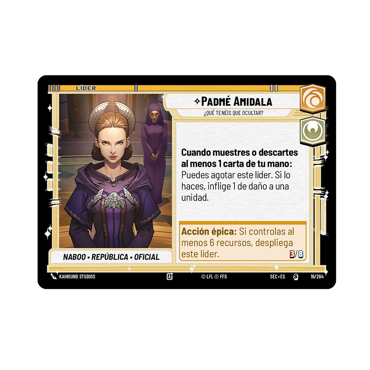STAR WARS UNLIMITED - SECRETS DU POUVOIR - DECK DE DÉMARRAGE : PADMÉ STAR WARS UNLIMITED - SECRETS DU POUVOIR - DECK DE DÉMARRAGE : PADMÉ