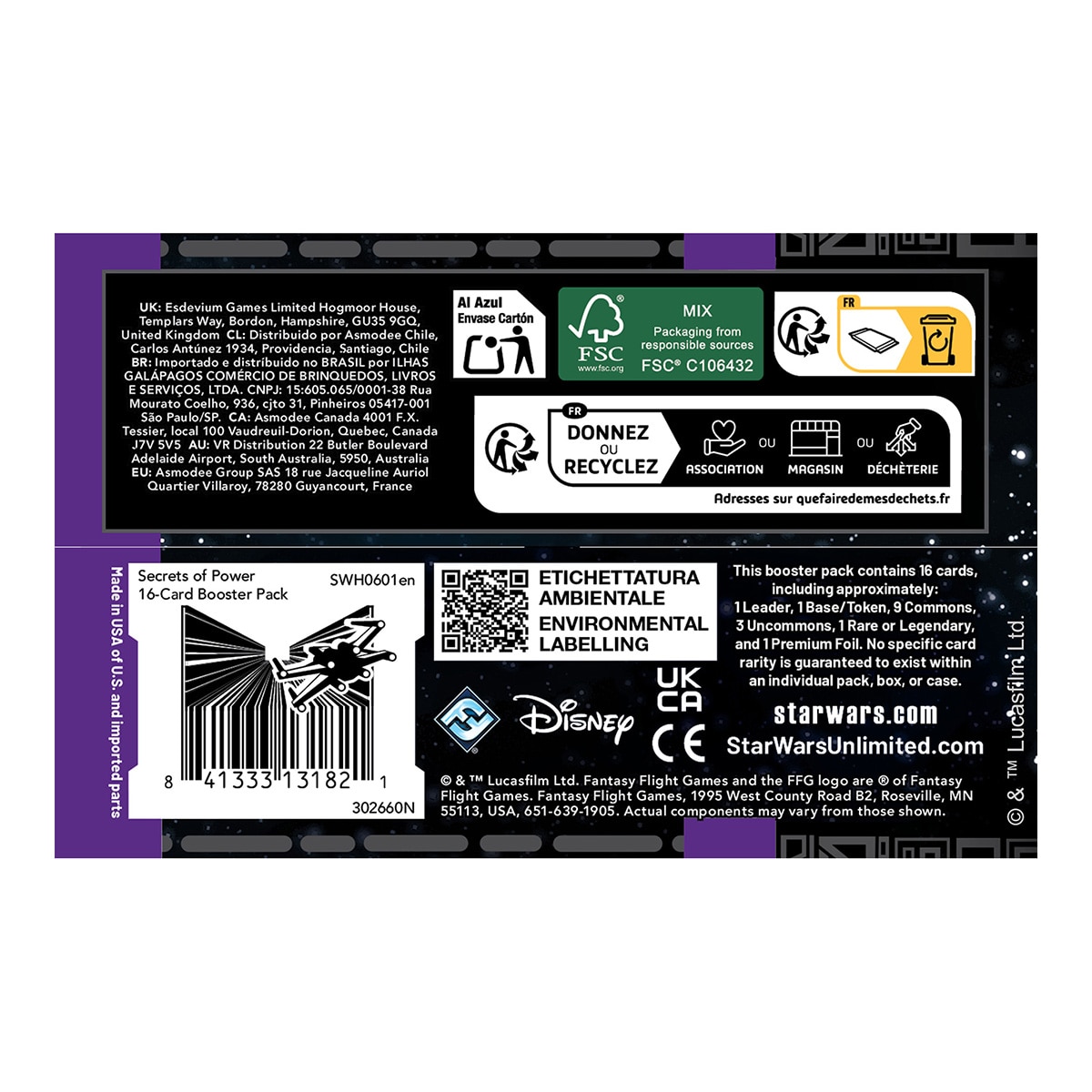 Juego de Mesa Star Wars Unlimited Secrets of Power Booster MM contenido en Inglés Asmodee 5