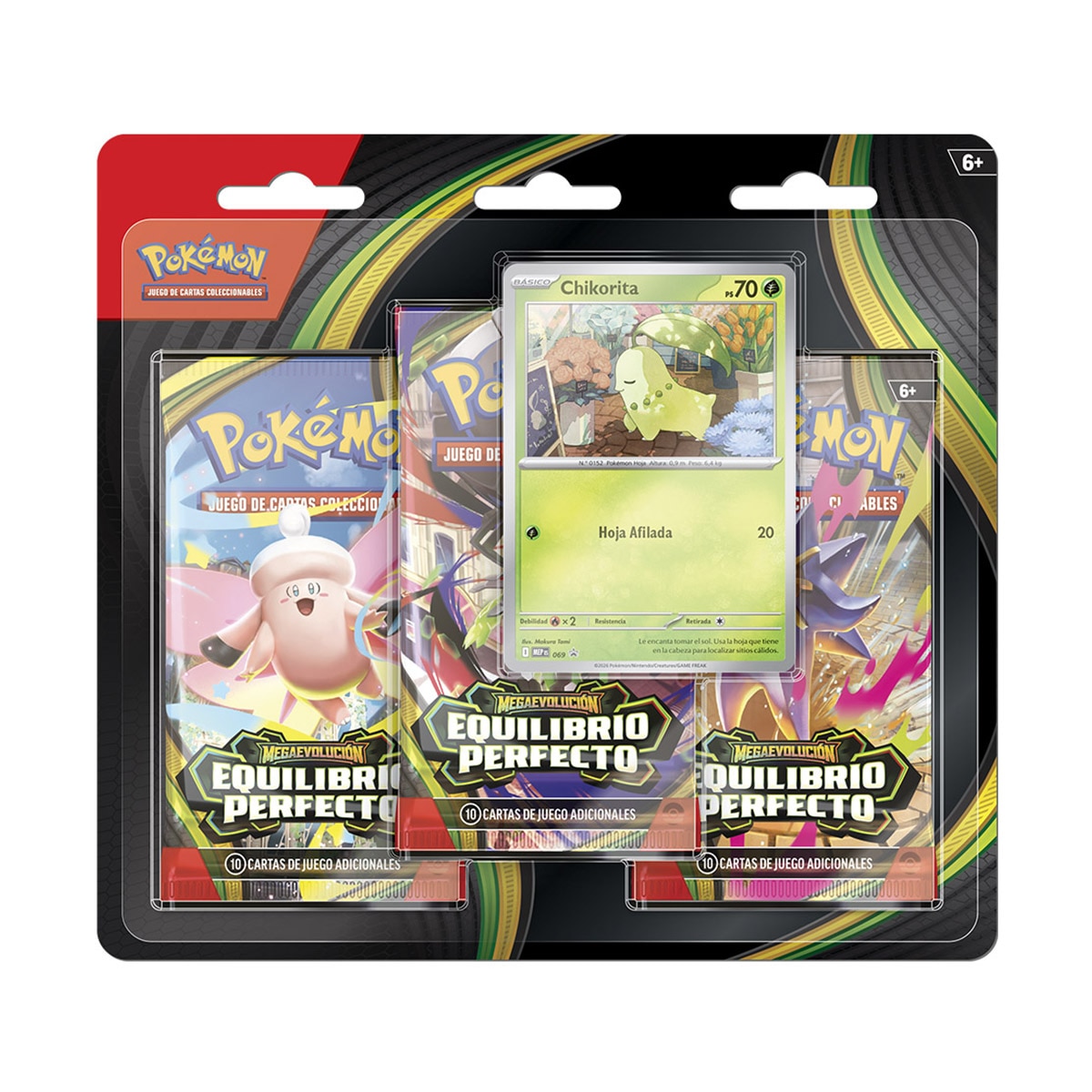 Pokémon - Juego de cartas Pack de 3 Sobres Pokémon.