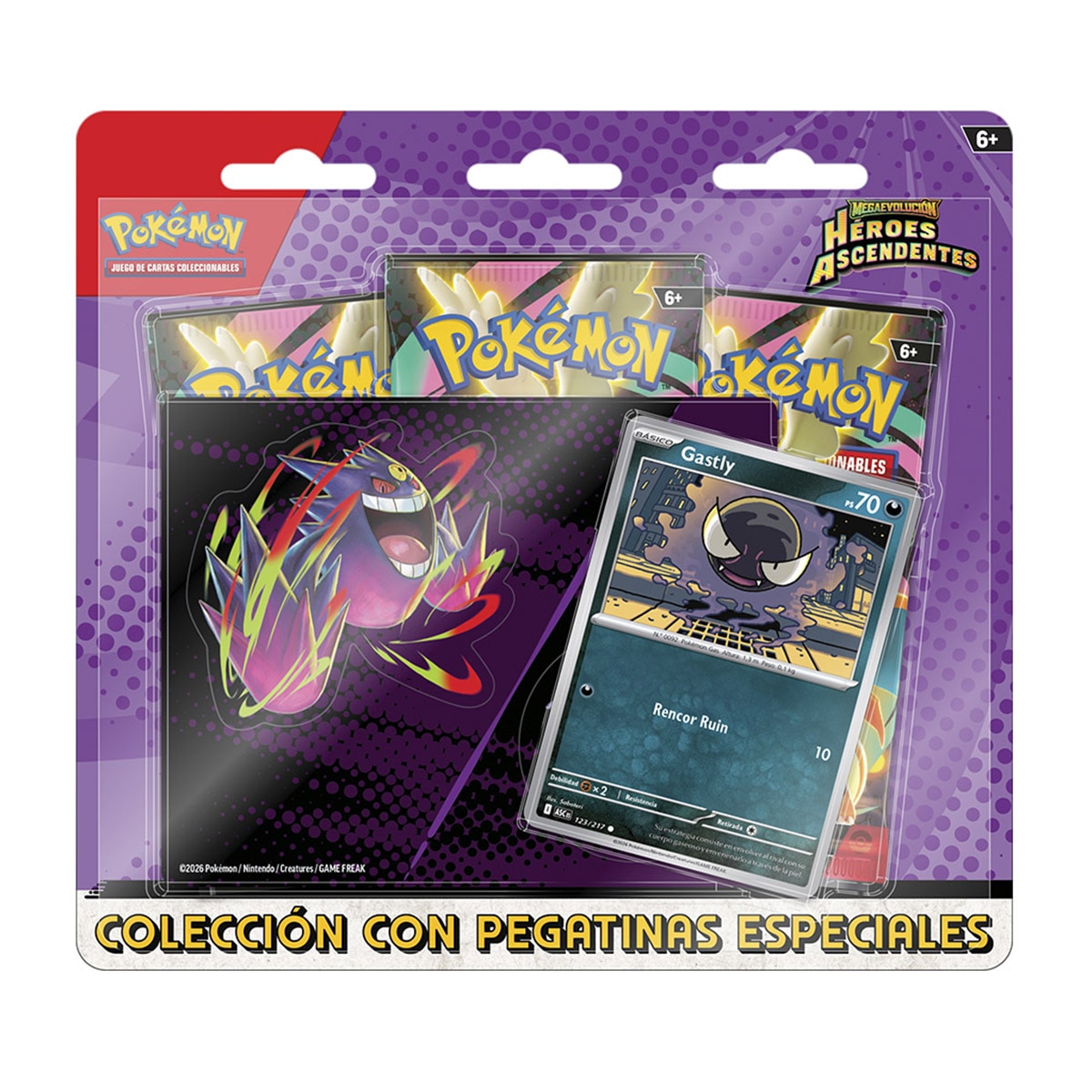 Juego de cartas Pack 3 Paquetes de Refuerzo Pokémon 2
