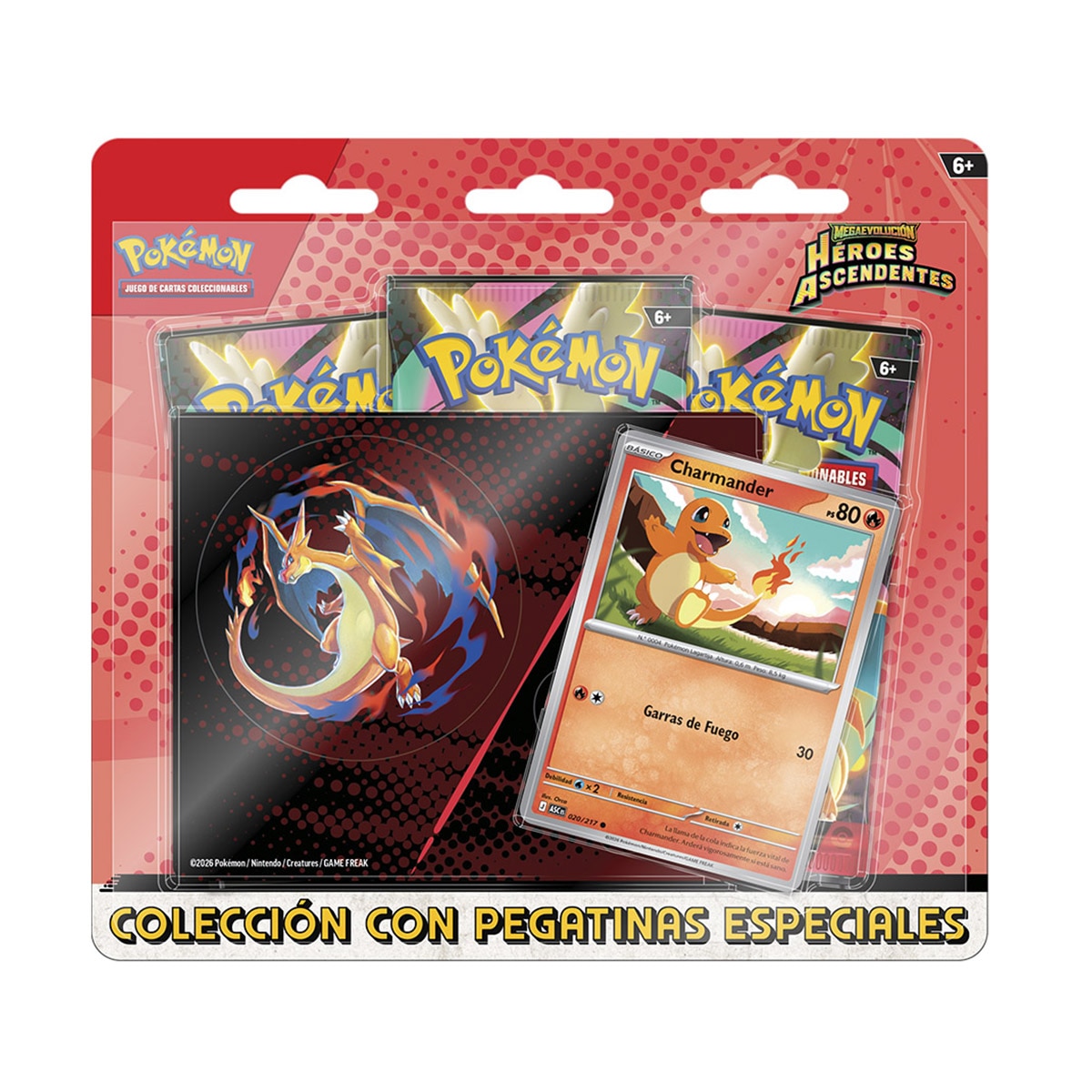Juego de cartas Pack 3 Paquetes de Refuerzo Pokémon 3