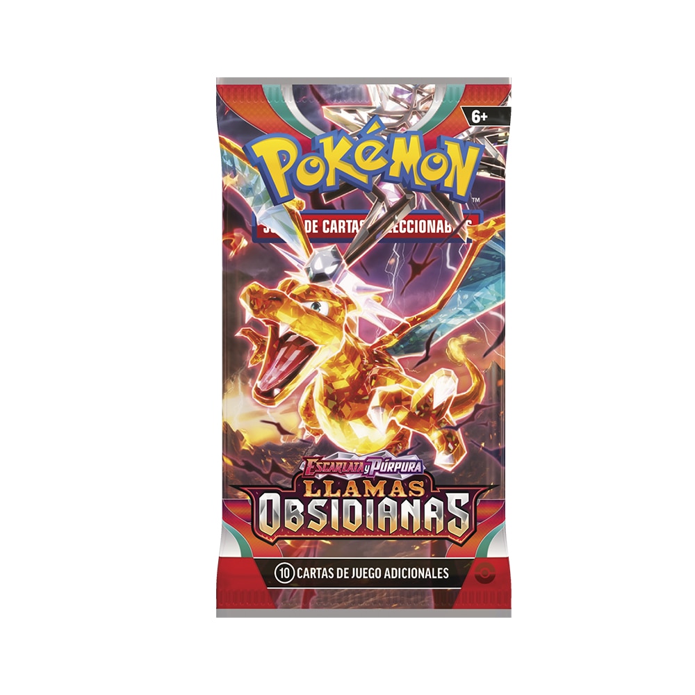 Sobre Cartas Pokémon Expansión Llamas Obsidianas Escarlata y Púrpura Pokémon Bandai modelos surtidos 2