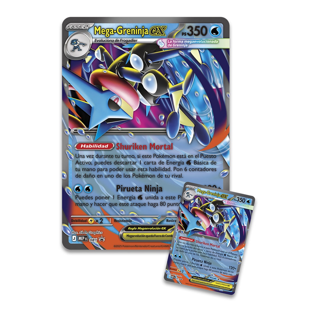 Caja Pokémon Mega-Greninja ex . JCC Pokémon Bandai 3